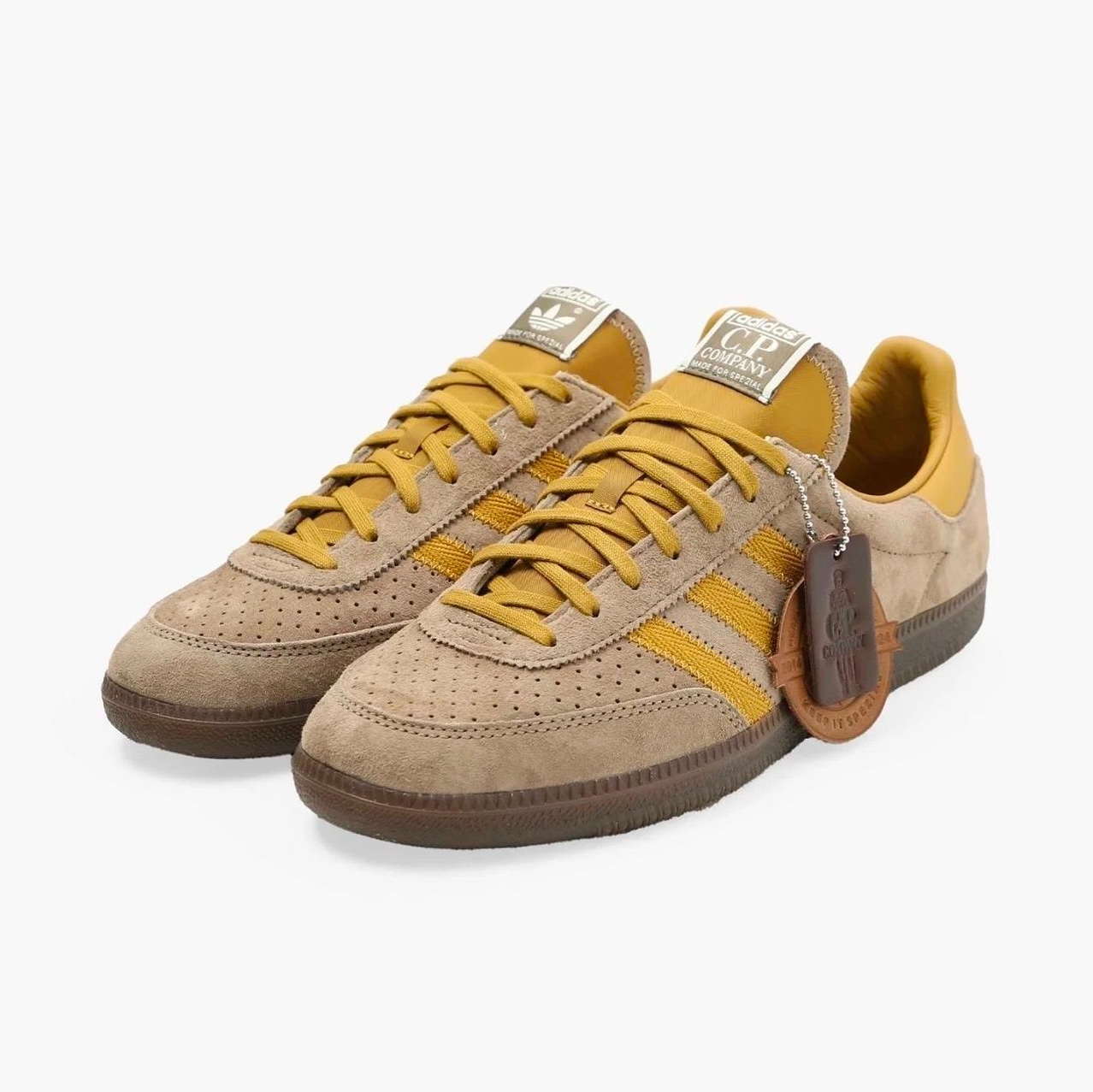 Adidas x C.P. Company Wimberly Spezial Tech Khaki Preloved Bronze 착용 스타일 - 3