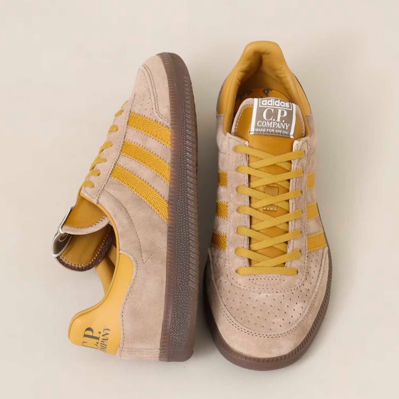 Adidas x C.P. Company Wimberly Spezial Tech Khaki Preloved Bronze 착용 스타일 - 7