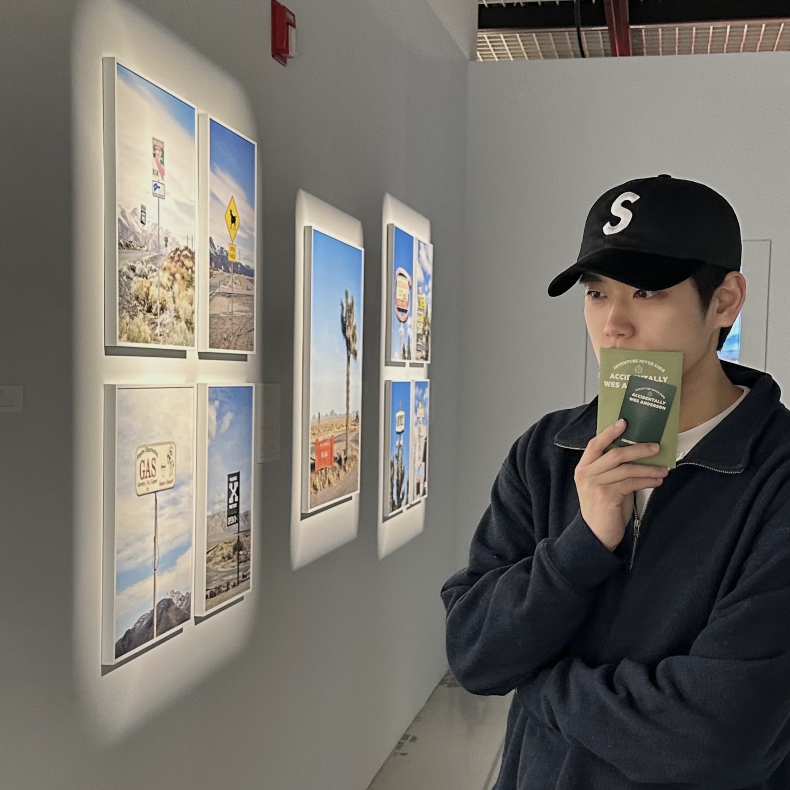 Supreme 2-Tone S Logo 6-Panel Black - 24SS 착용 스타일