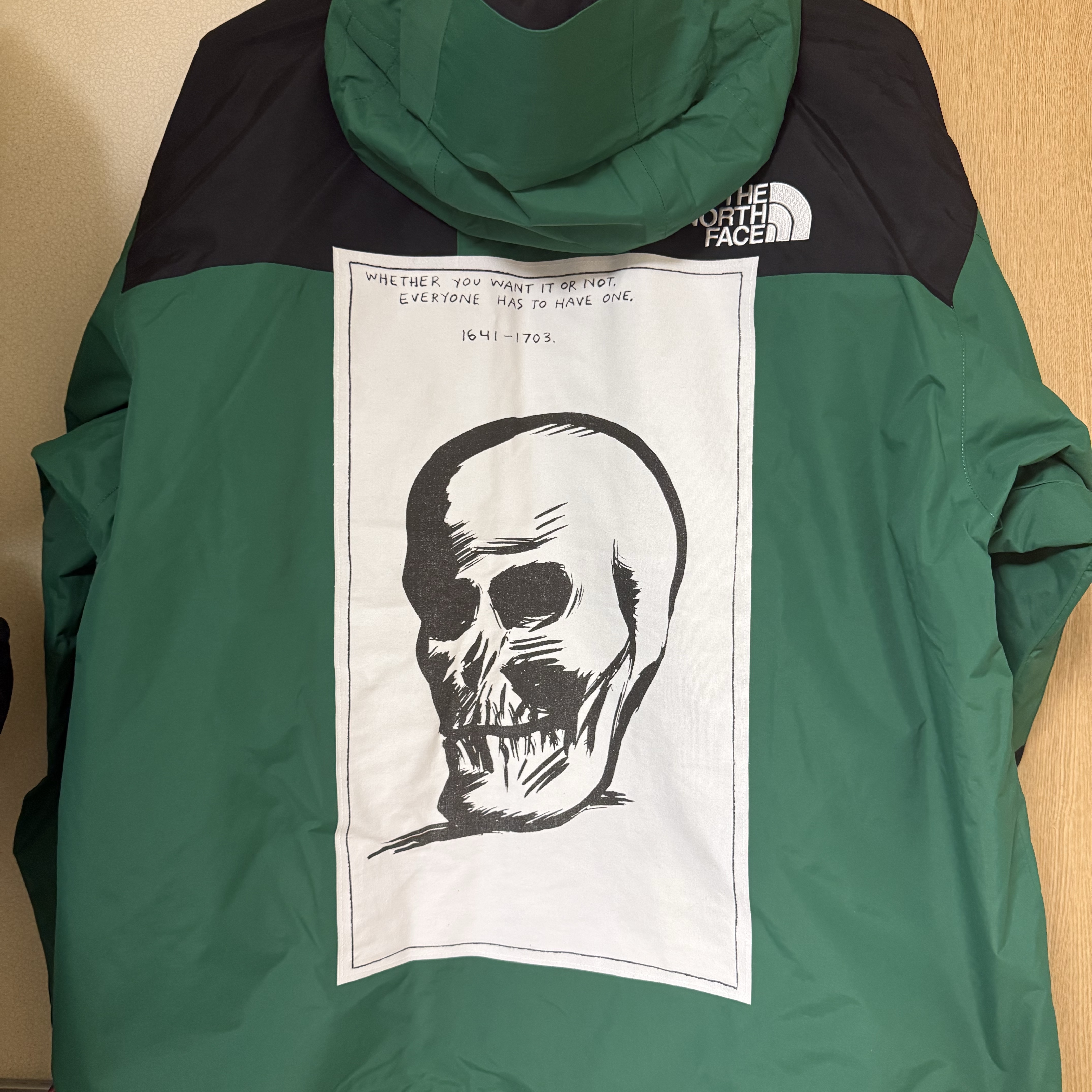 Supreme x The North Face Mountain Jacket Green - 24FW 착용 스타일 - 2