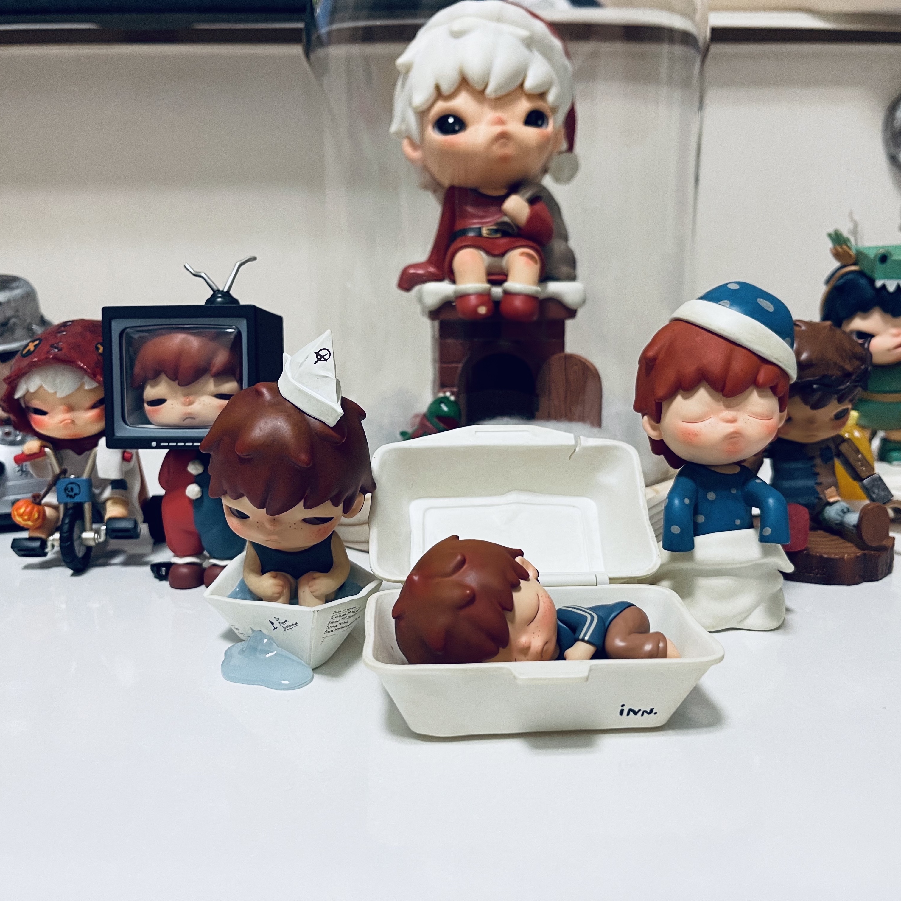 Pop Mart Hirono Mime Series Sealed Case (12 Blind Boxes) 착용 스타일 - 3