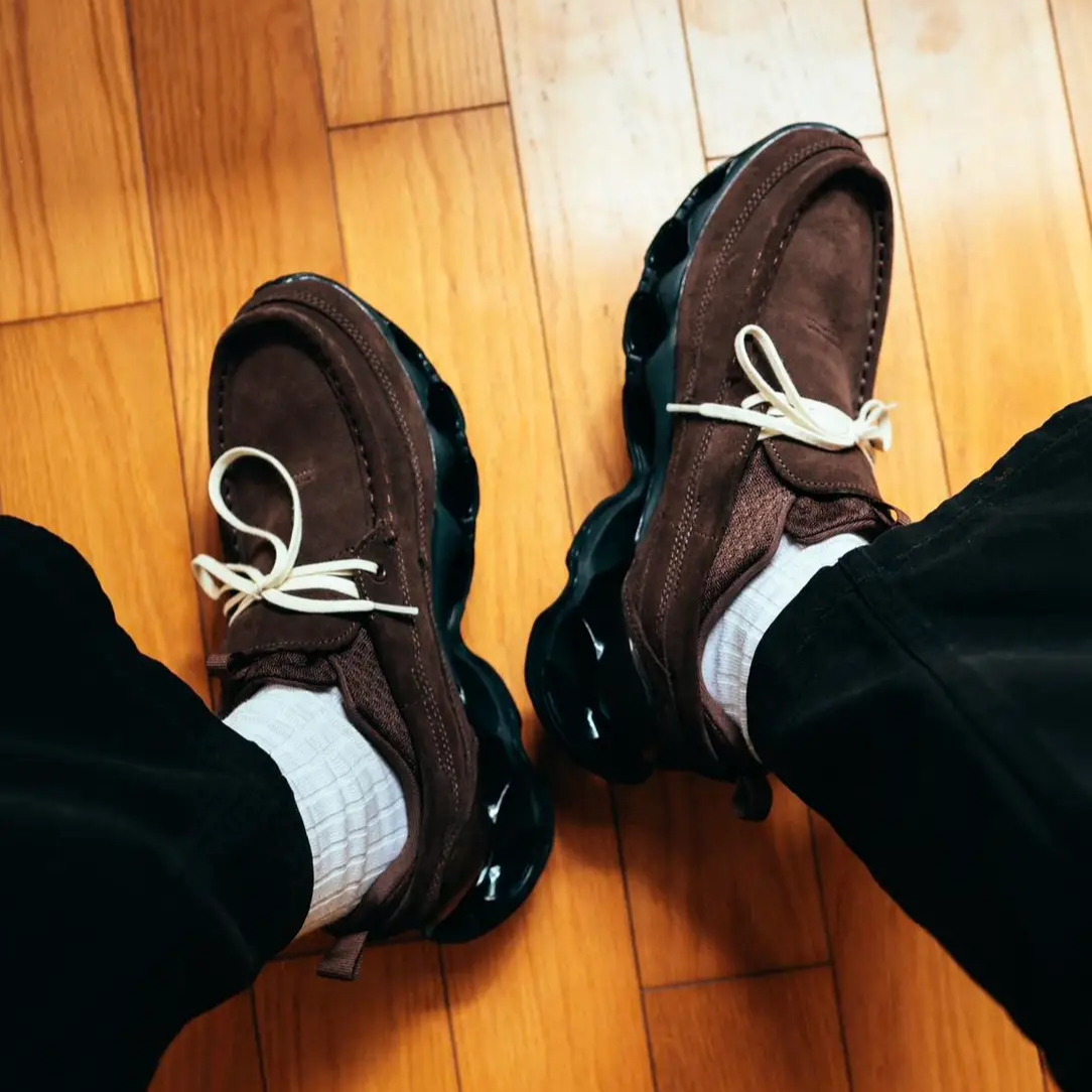 Mizuno Wave Prophecy MOC Suede Chicory Coffee Mole Black, Mizuno Wave Prophecy MOC Suede Vintage Khaki Mole 착용 스타일