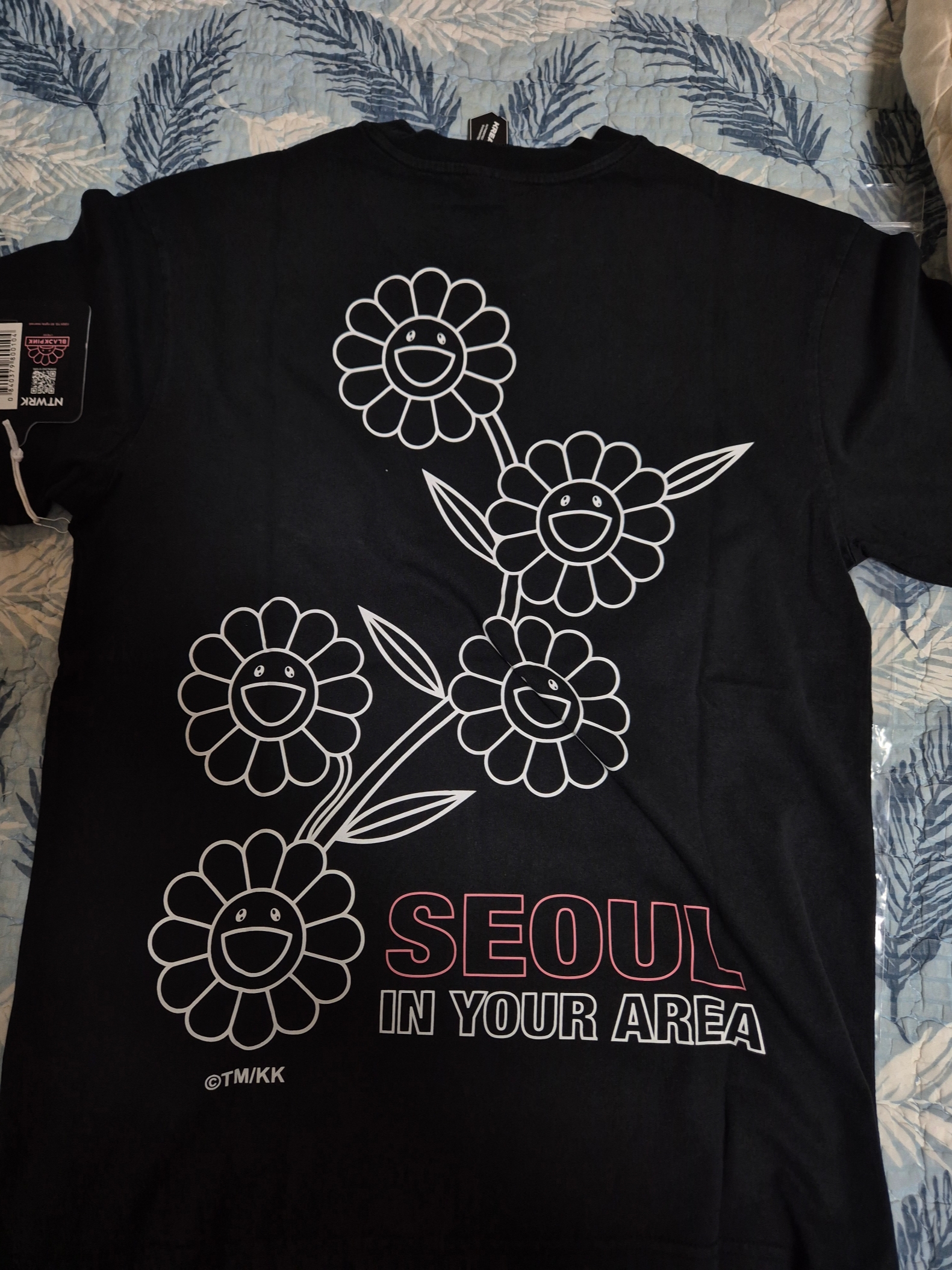 Kaikai Kiki x Blackpink ComplexCon Seoul Exclusive T-Shirt Black 착용 스타일