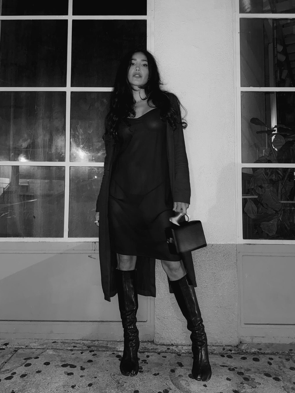 Heliot Emil Solely Box Bag Black - 24FW 착용 스타일 - 3