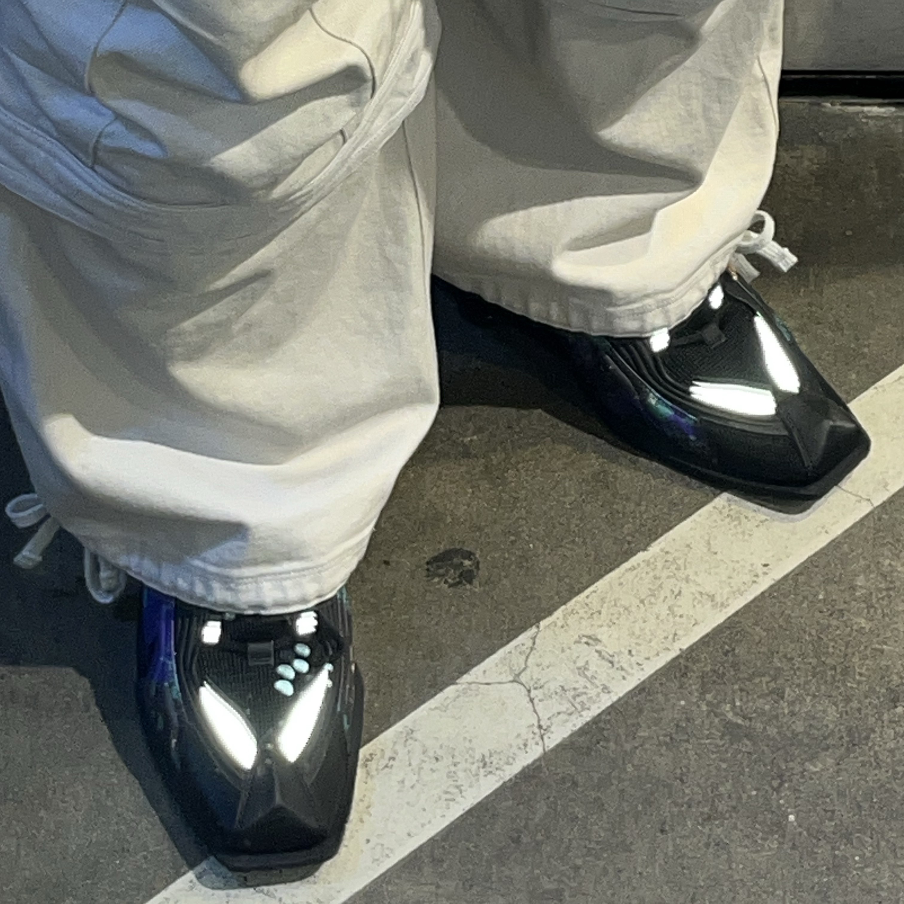 Nike x Martine Rose Shox MR4 Black Multi, Farfromwhat Far Layered Work Pants White 착용 스타일