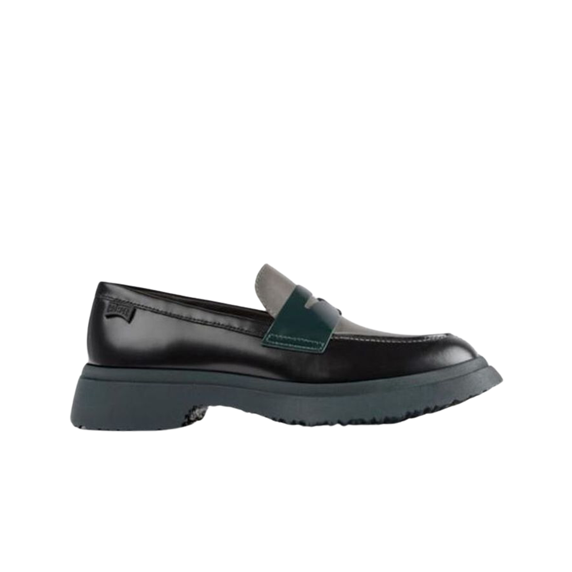 (W) 캠퍼 트윈스 레더 로퍼 블랙((W) Camper Twins Leather Loafers Black)