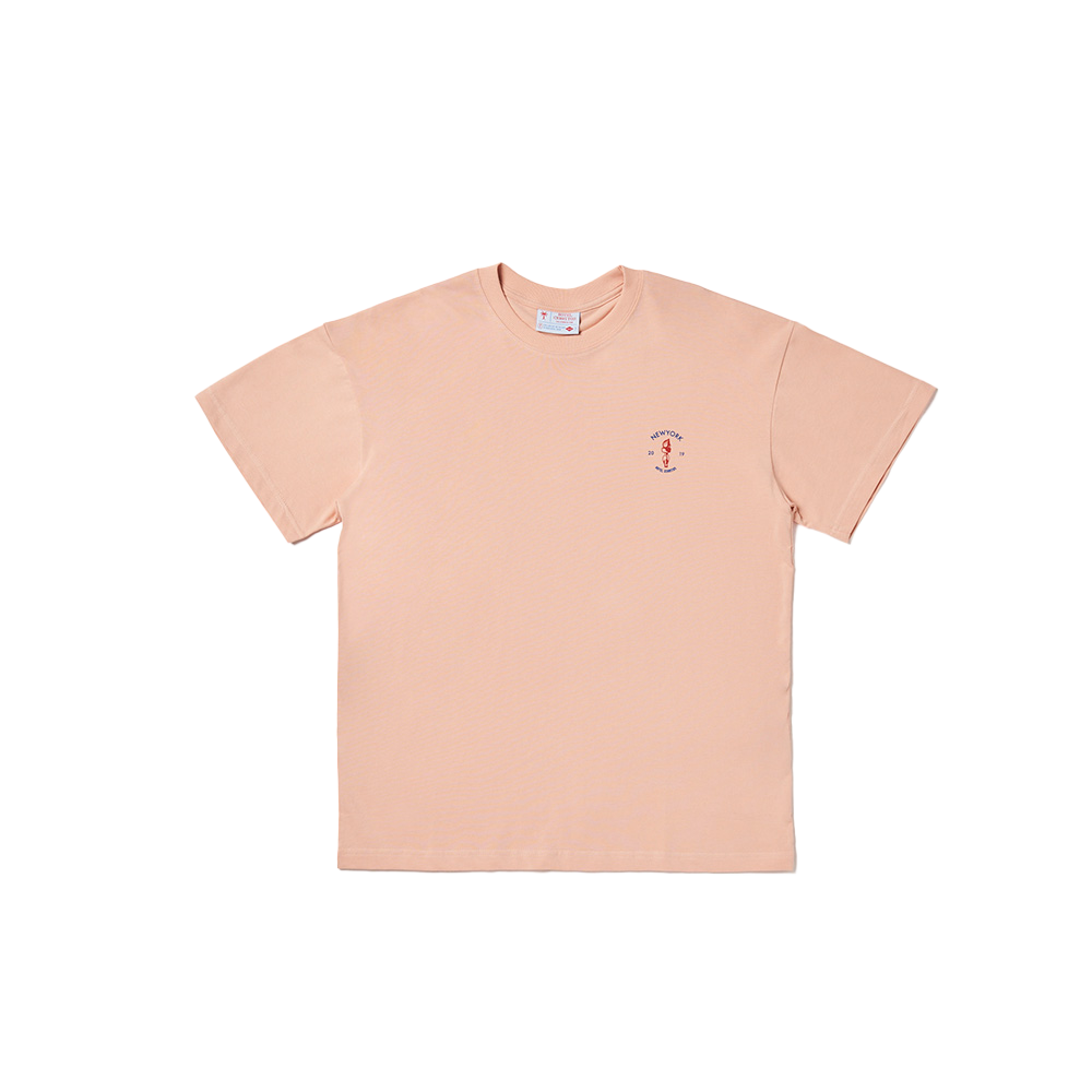 CNYTS036U0_PC Hotel Cerritos New York - Statue Of Liberty T-Shirt Peach