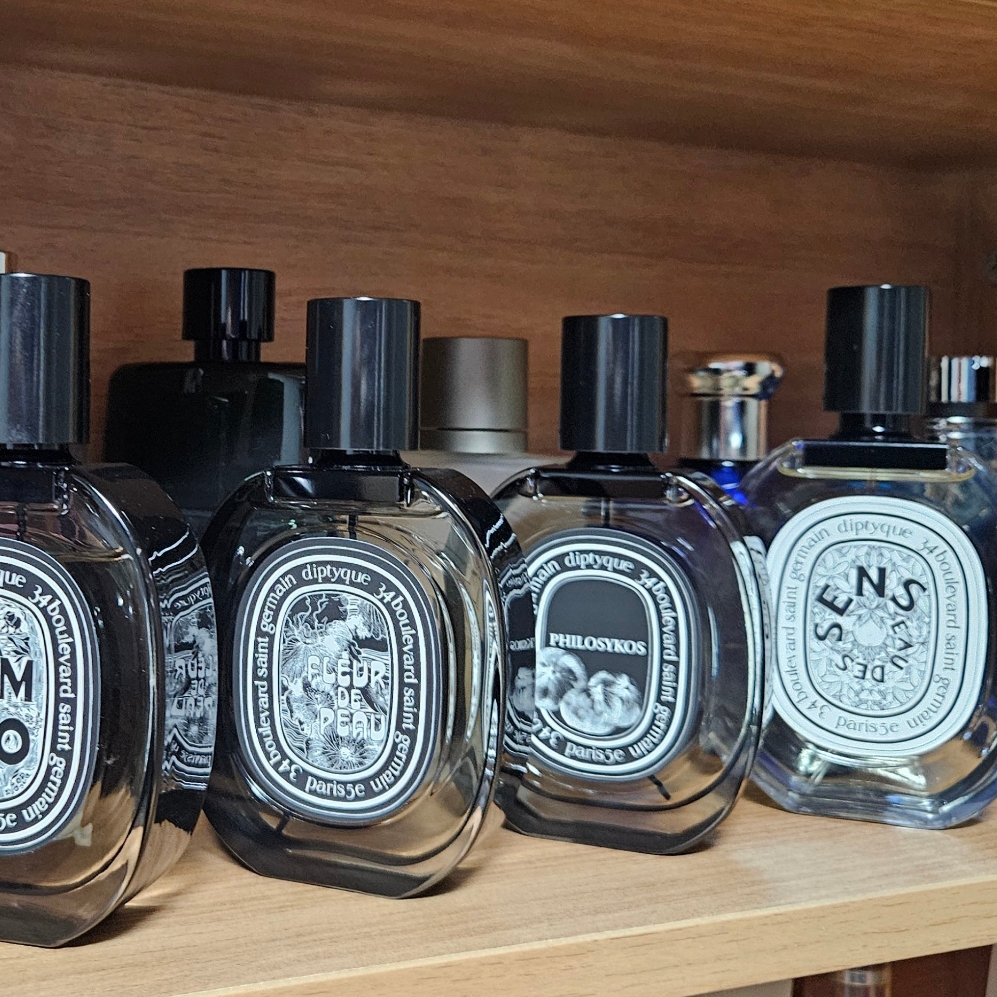 Diptyque Eau Des Sens Eau De Toilette 100ml, Diptyque Philosykos Eau De Parfum 75ml 착용 스타일
