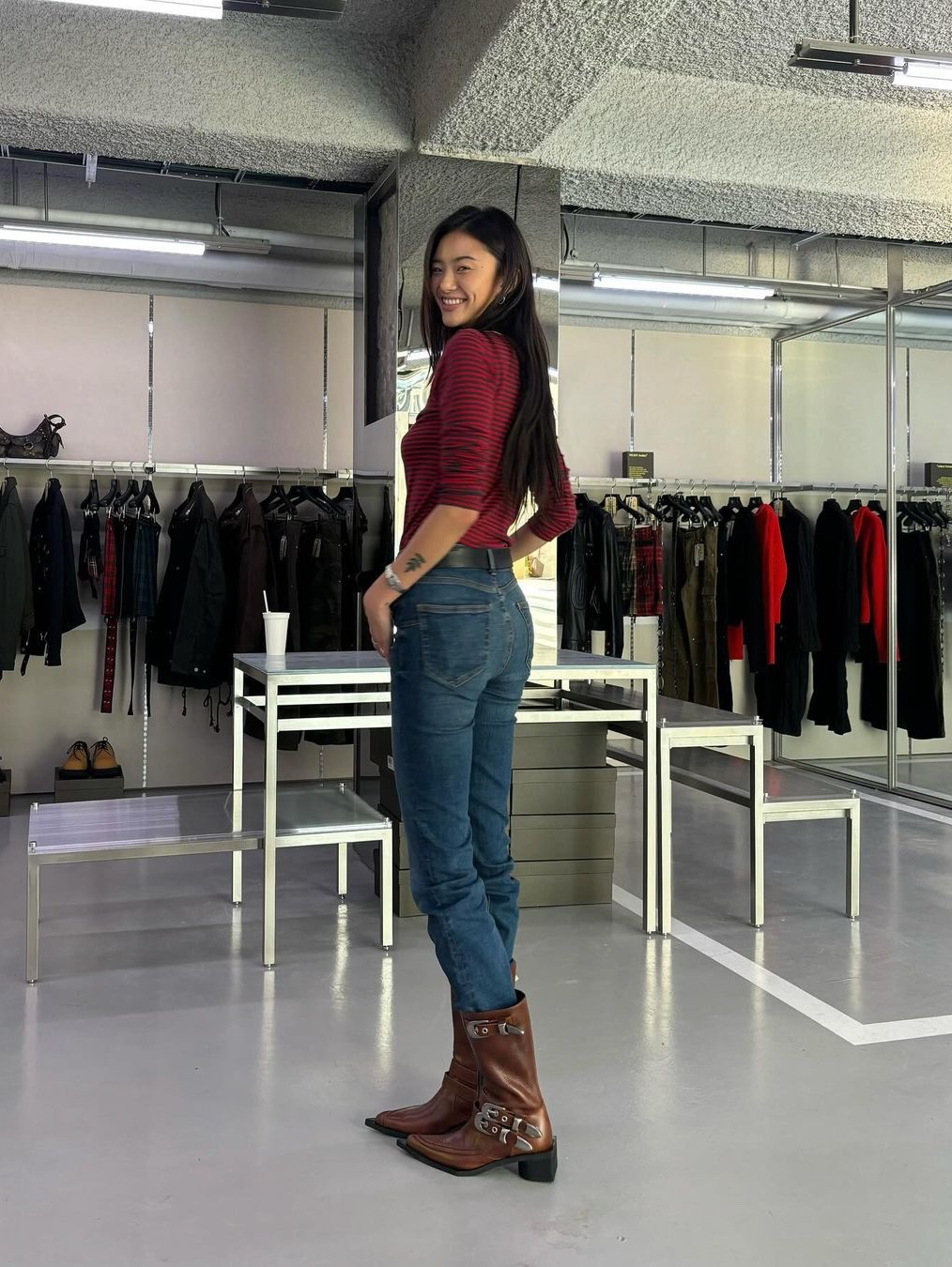 Vacant Archive Women Stellan Stilettos Strap Boots Brown, Vacant Archive Women Stellan Stilettos Strap Boots Black 착용 스타일