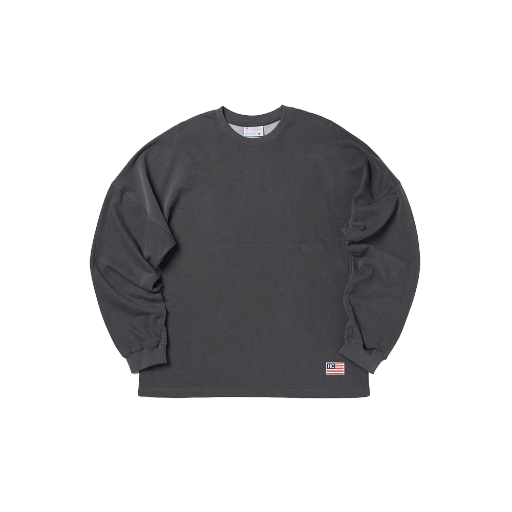 CHCTL044U0_CH Hotel Cerritos HC Washing Long Sleeve T-Shirt Charcoal
