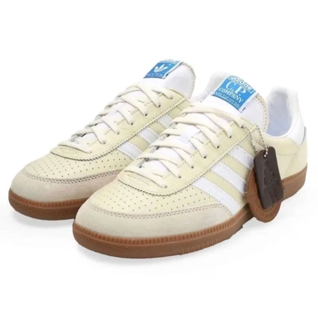 Adidas x C.P. Company Wimberly Spezial Tech Khaki Preloved Bronze, Adidas x C.P. Company SL 83 Spezial Dust Green Sand 착용 스타일 - 4