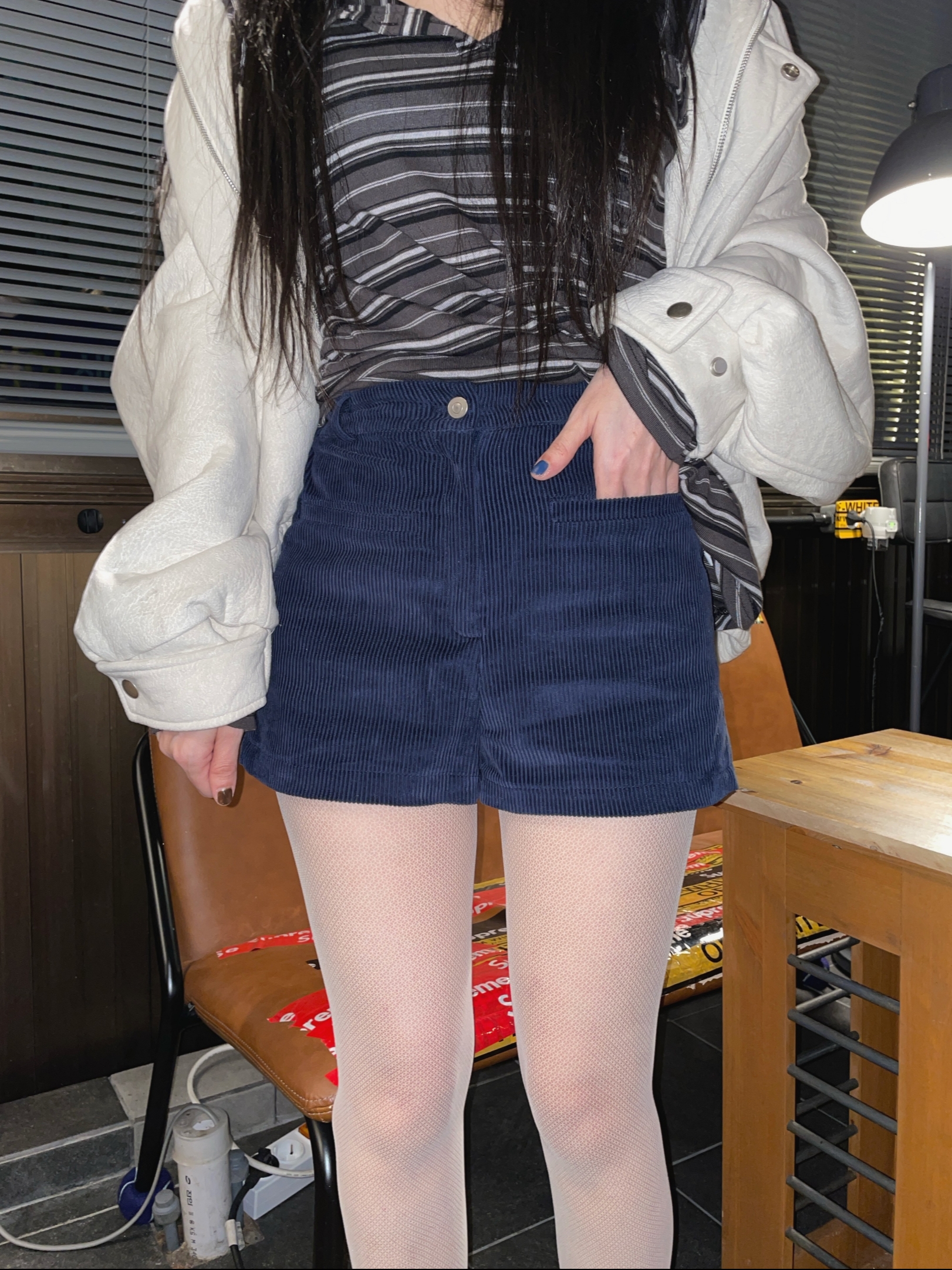(W) UGG Drizlita Boots Naval Blue, Gentle Monster Beca N4 Navy 착용 스타일 - 8
