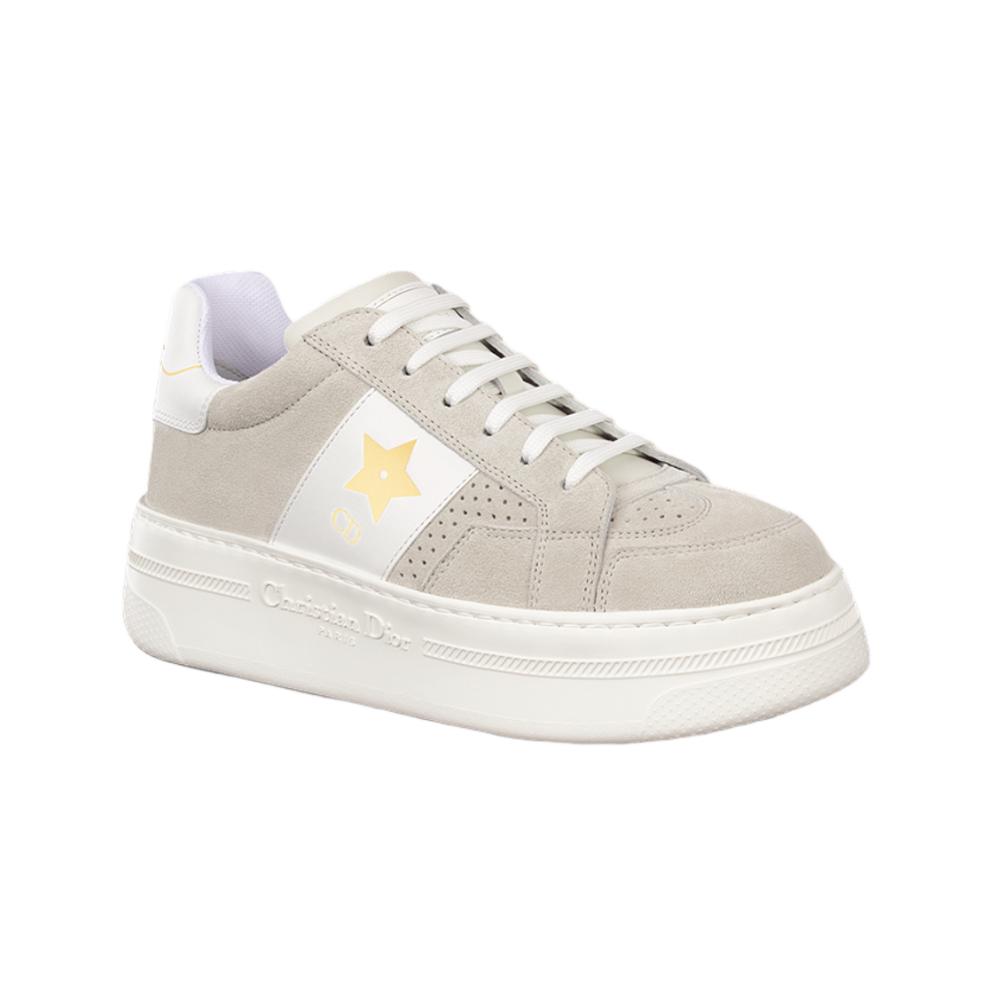 (W) 디올 스타 플랫폼 스니커즈 스웨이드 카프스킨 라이트 베이지((W) Dior Star Platform Sneakers Suede Calfskin Light Beige) - 2