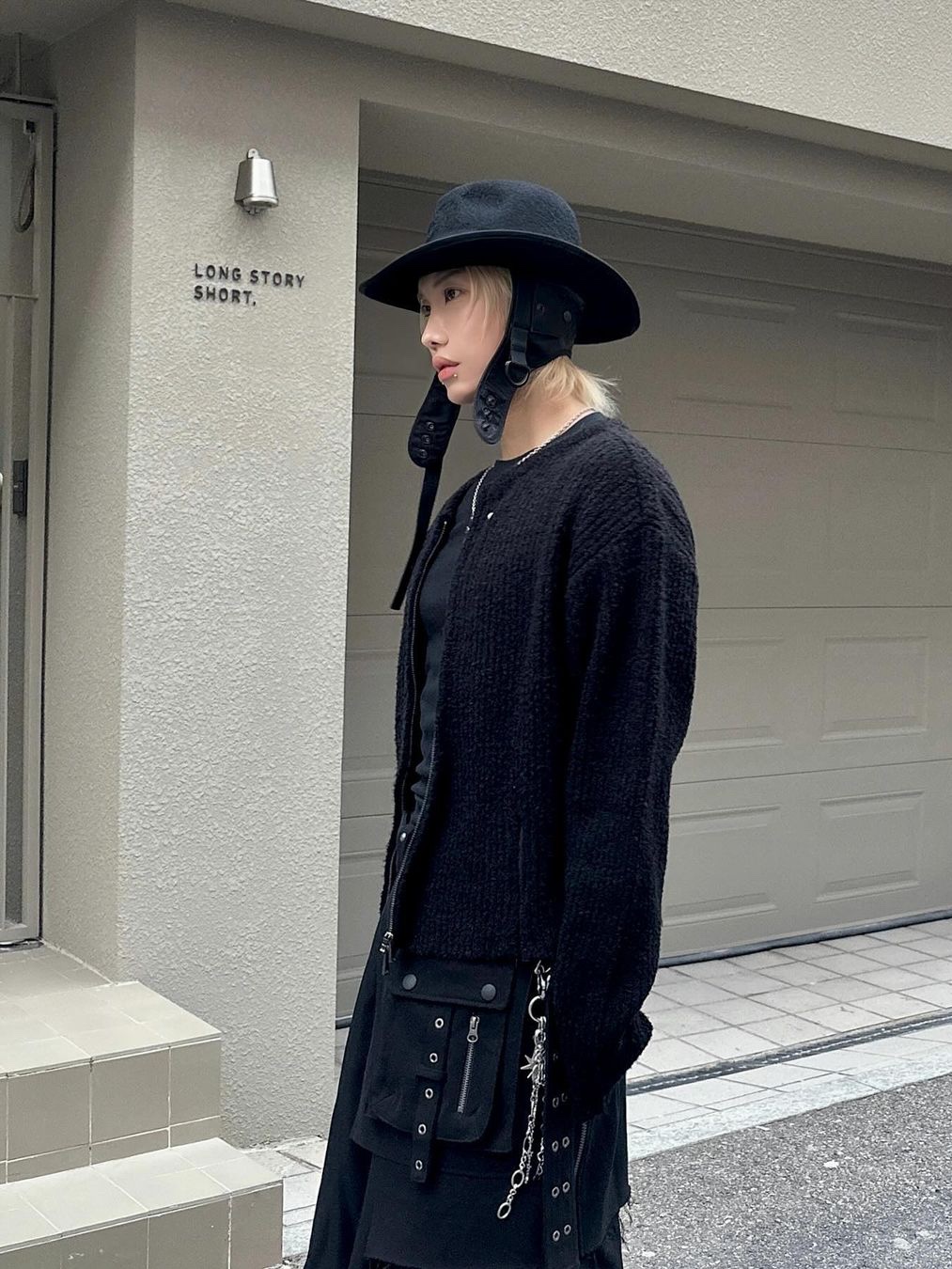 Vacant Archive Bajess Layered Skirt Belt Check Grey, Vacant Archive Bajess Layered Skirt Belt Check Red Charcoal 착용 스타일