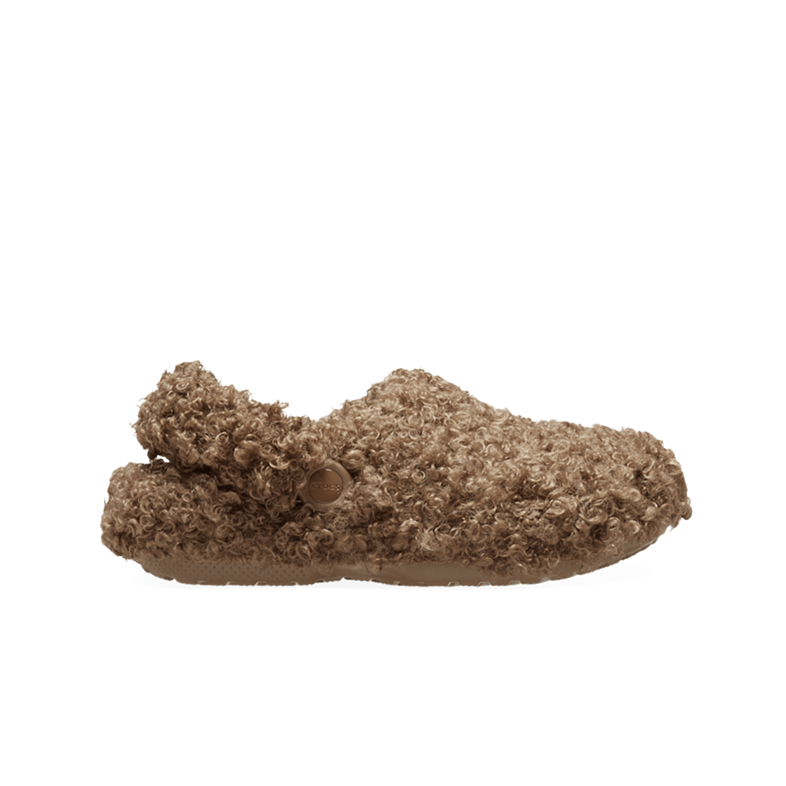 210849-2EY Crocs Classic Faux Doodle Fur Clog Sepia