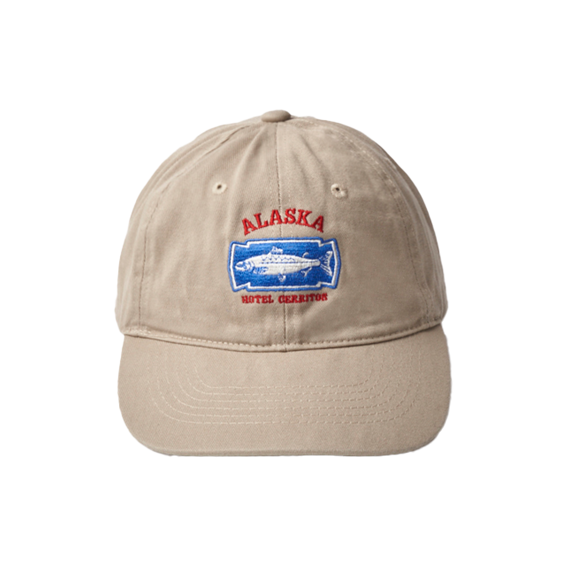CALAC001U0_BE Hotel Cerritos Alaska Salmon Ball Cap Beige