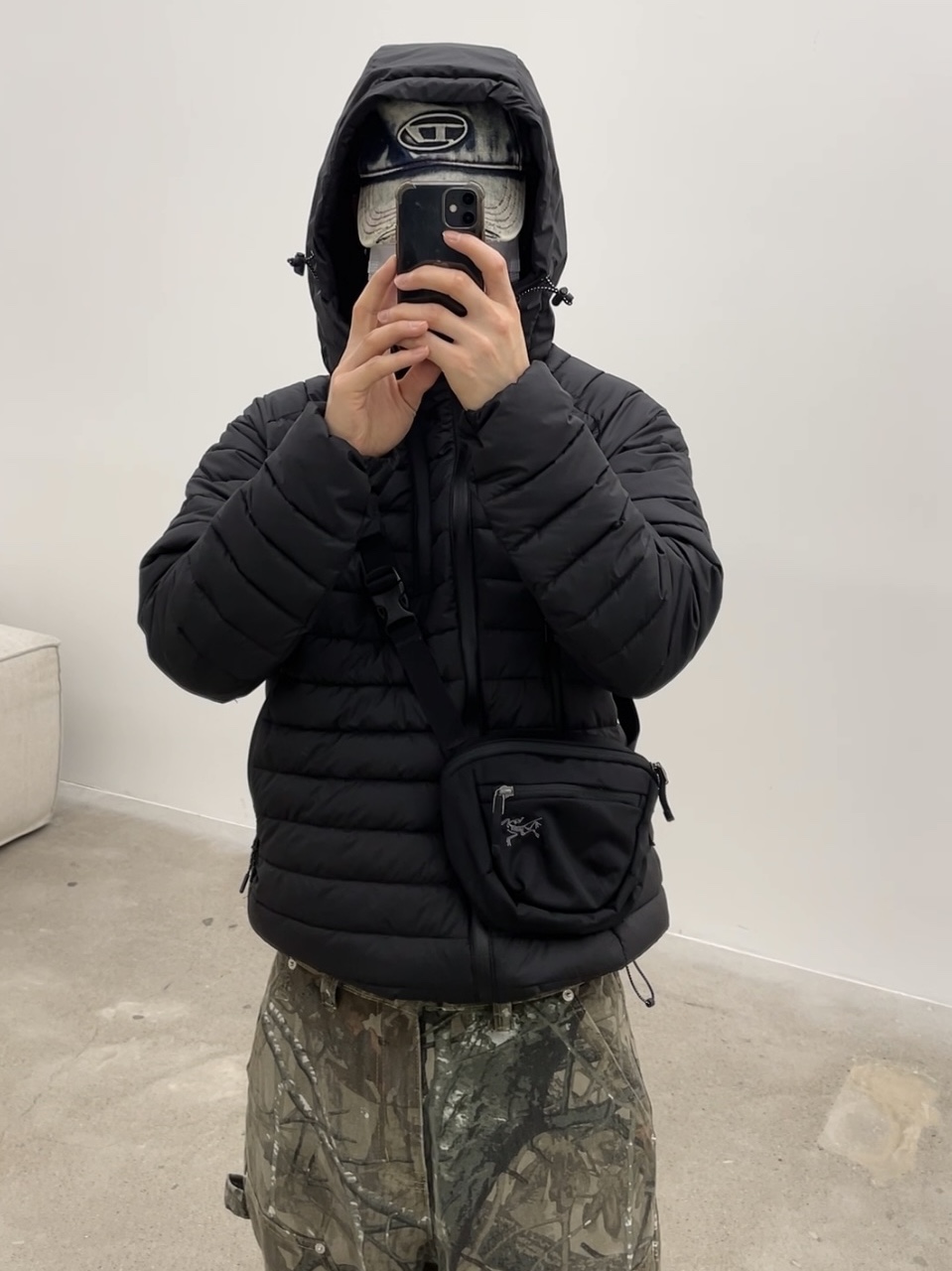 Arc'teryx Mantis 2 Waistpack Black, Diesel C-Seymon Treated Denim Baseball Cap Blue White 착용 스타일 - 2