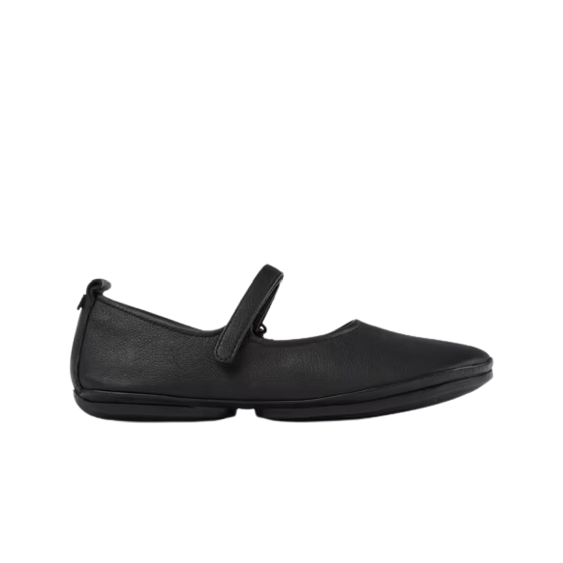 (W) 캠퍼 라이트 레더 발레리나 블랙((W) Camper Right Leather Ballerinas Black)