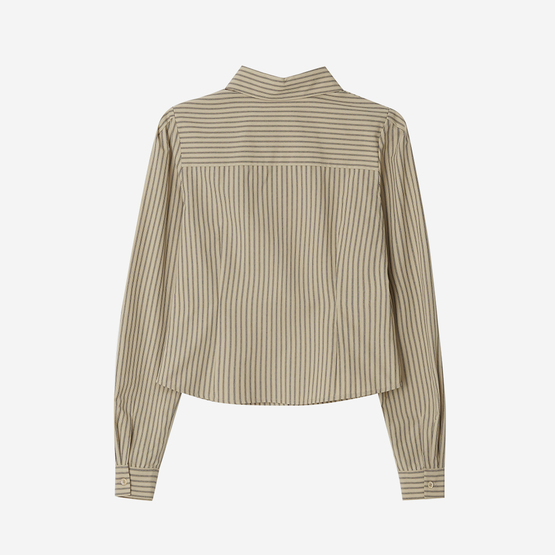 지지지 인포멀 스트라이프 셔츠 베이지(zeezeezee Informal Stripe Shirt Beige) - 2