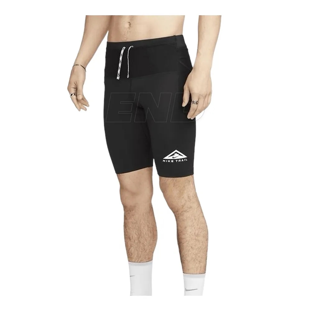 Nike Trail Dri-Fit Lava Loops Half Running Tights Black White - Asia 착용 스타일 - 1