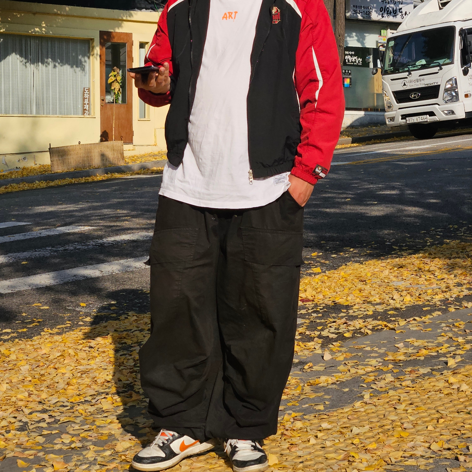 Nike Dunk Low Retro PRM Halloween 착용 스타일