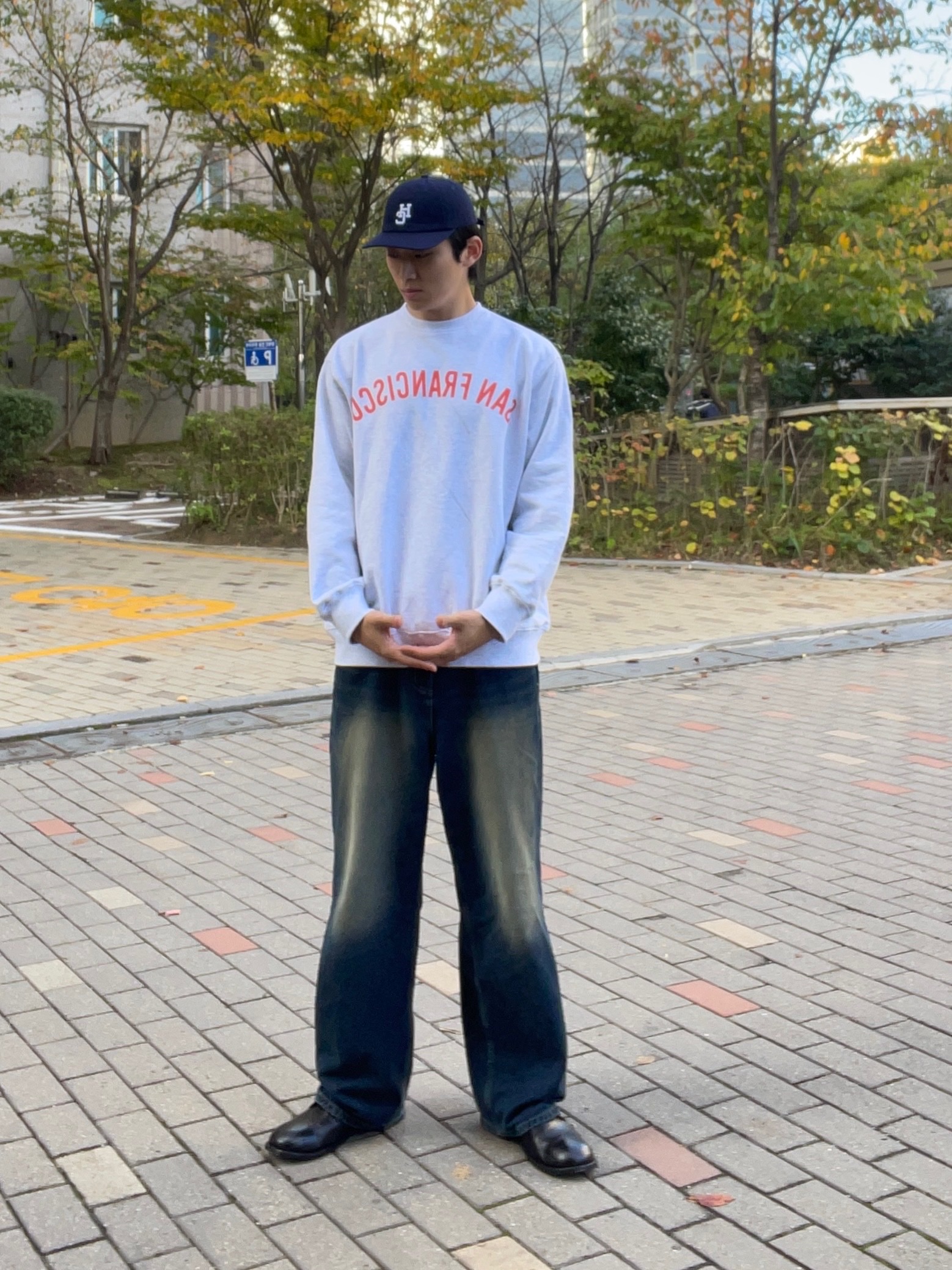 Kinchi Shower - 808 (a) Black, Hotel Cerritos Big HC Ball Cap Navy 착용 스타일 - 2