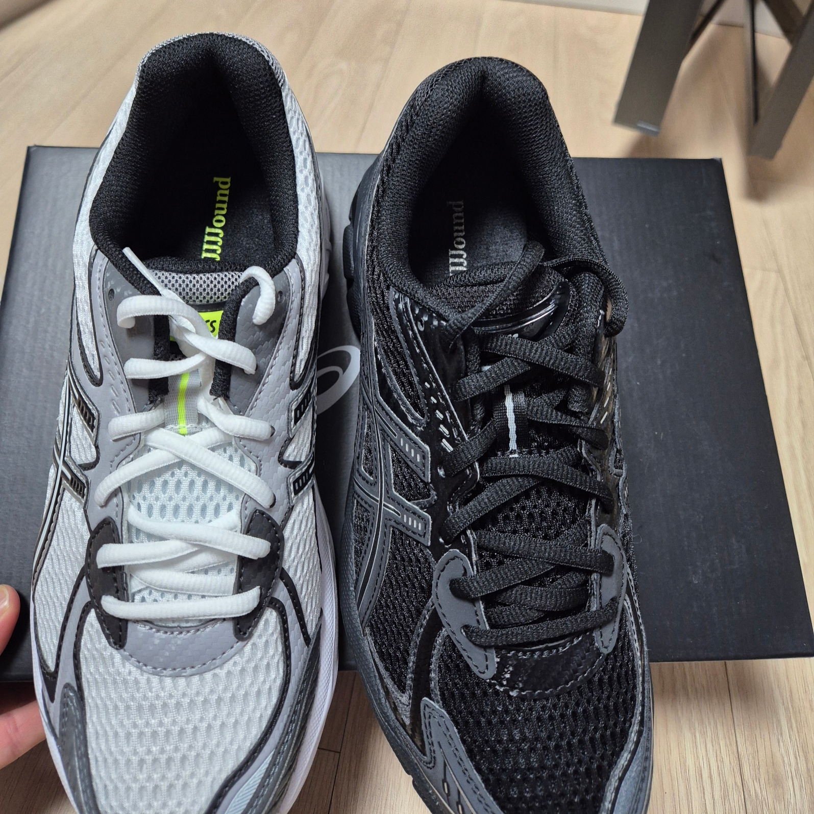 Asics x JJJJound GT-2160 White Black 착용 스타일 - 7