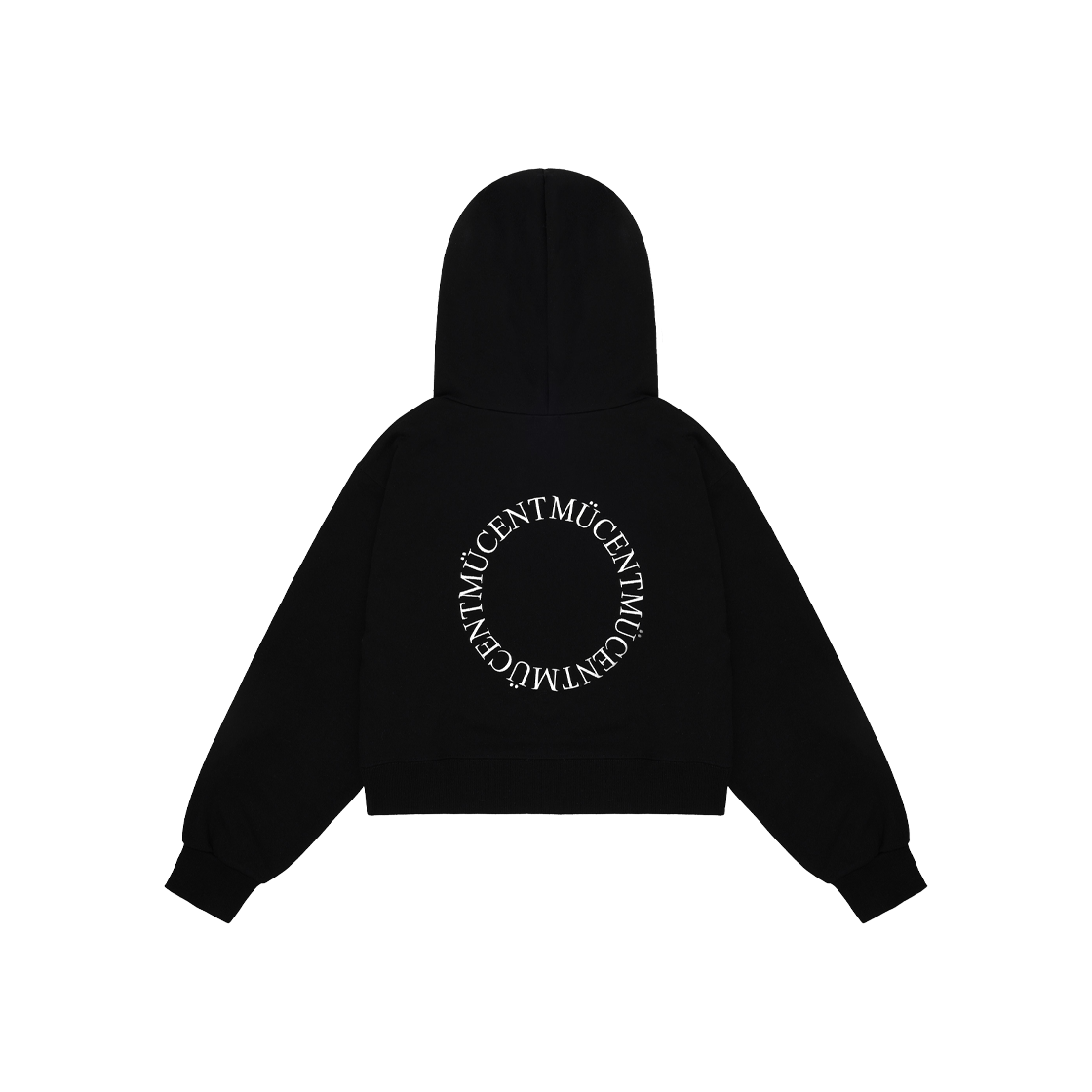 무센트 아크 백 로고 후디 블랙(MUCENT Arc Back Logo Hoodie Black) - 3