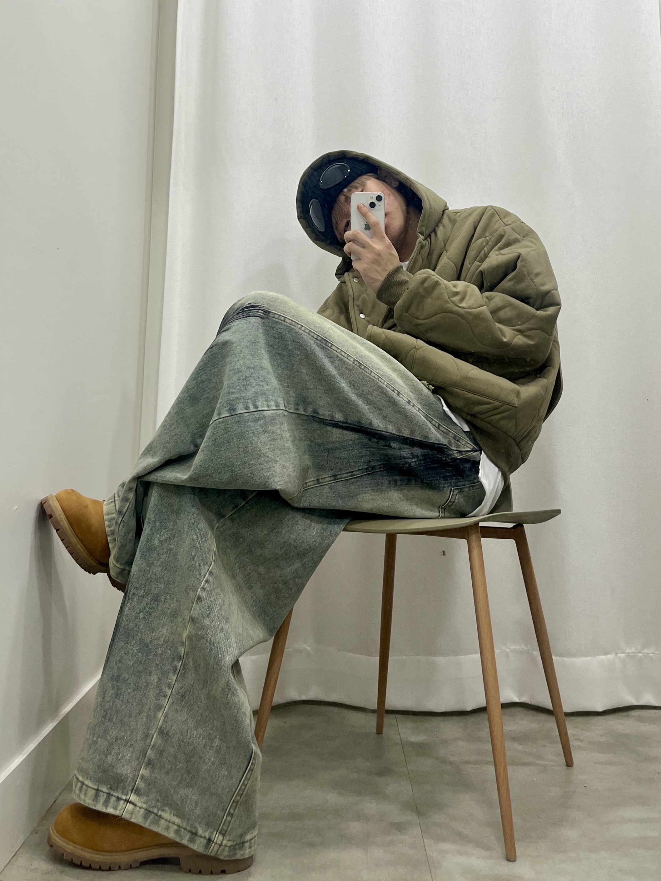 Timberland Premium 6 inch Waterproof Boot Wheat Nubuck - Wide 착용 스타일 - 1