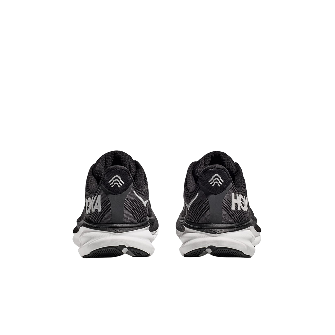 (W) 호카 클리프톤 9 블랙 화이트 - 레귤러((W) Hoka Clifton 9 Black White - Regular) - 3
