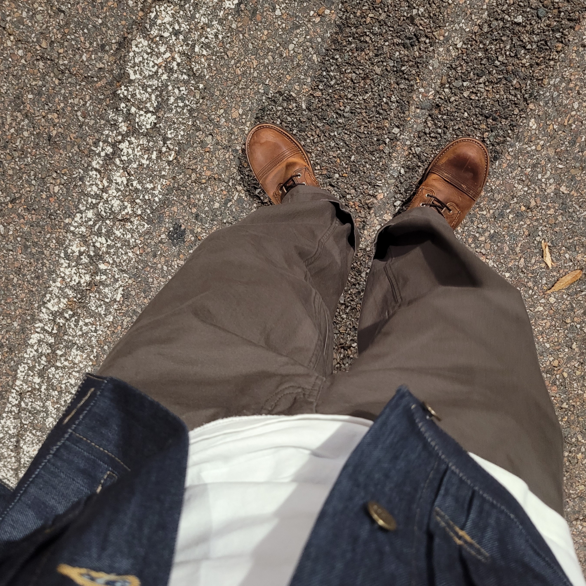 New Balance x Kith 101 990v4 Made in USA Moonrock, Red Wing Iron Ranger 8085 Copper Rough & Tough - D 착용 스타일 - 3