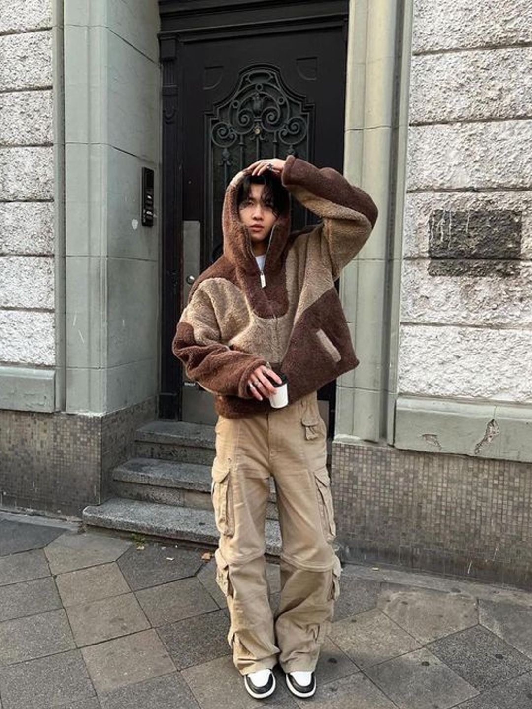 Nike ACG Arctic Wolf Full Zip Top Khaki Light Iron Ore - Asia, Human Made Fleece Jacket Green 착용 스타일 - 5