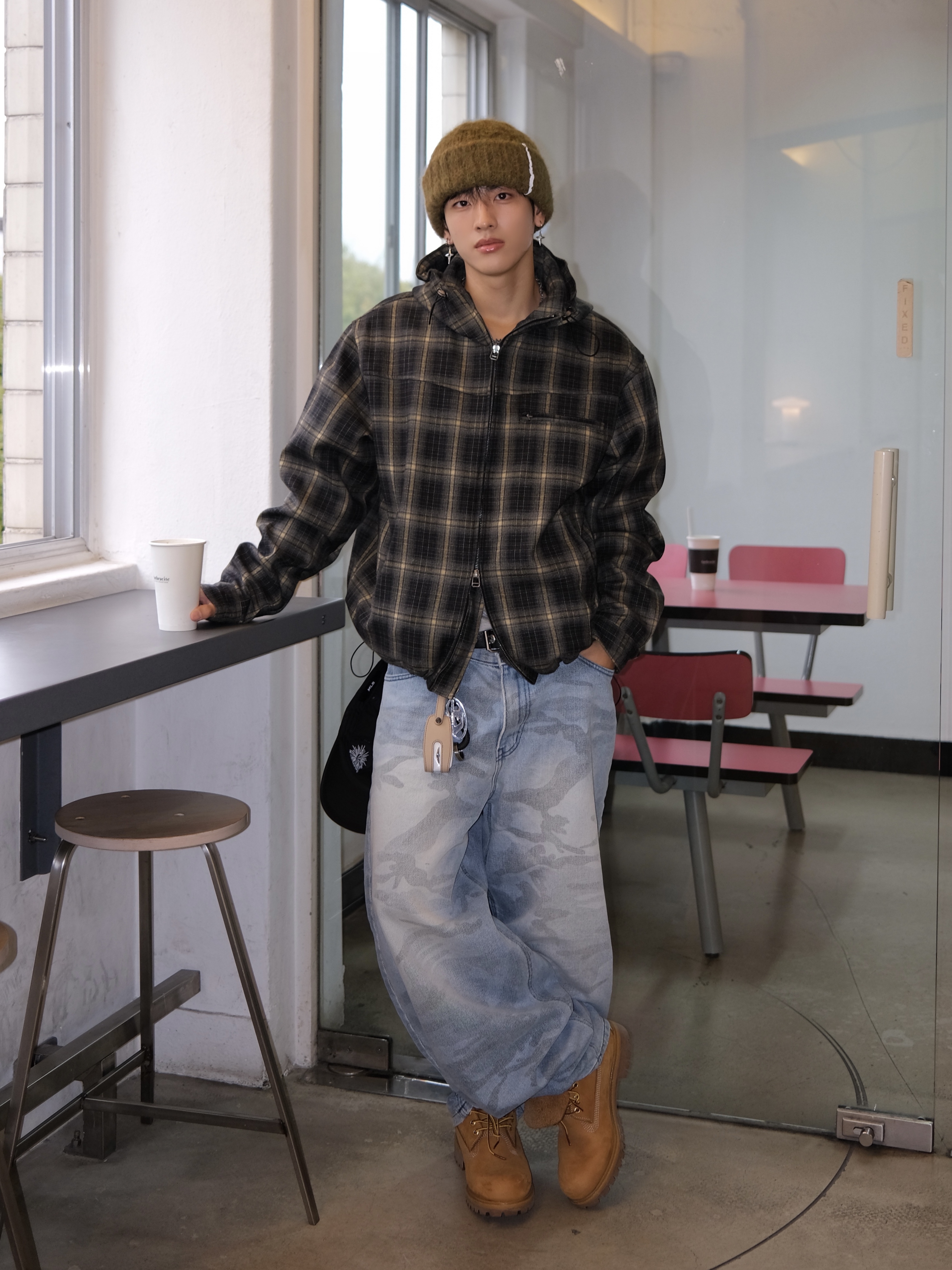 Timberland Premium 6 inch Waterproof Boot Wheat Nubuck - Wide 착용 스타일 - 2