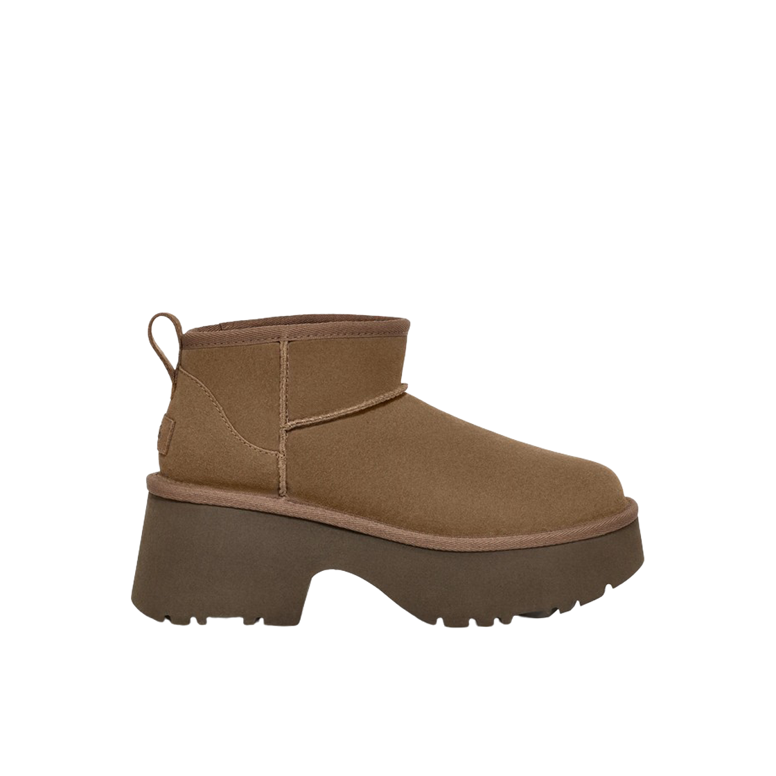 1158311-HCK (W) UGG Classic Ultra Mini New Heights Boots Hickory