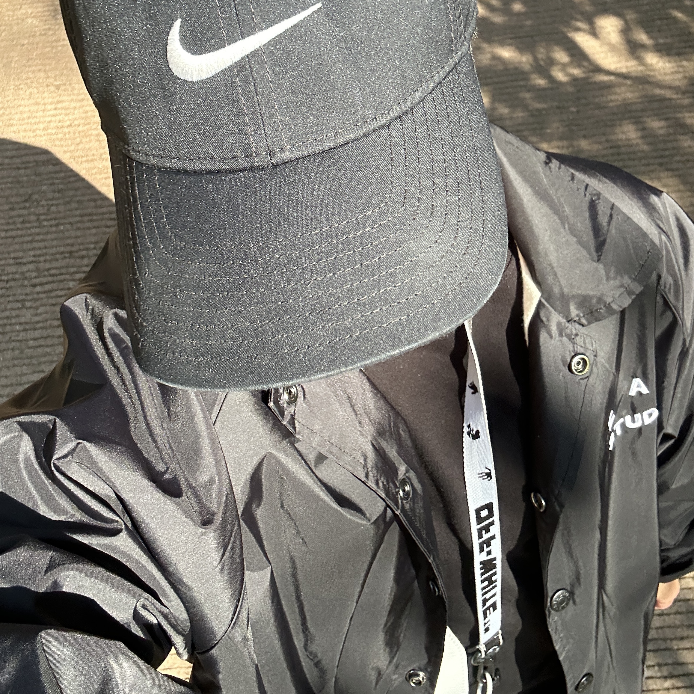 IAB Studio Coach Jacket Black 착용 스타일
