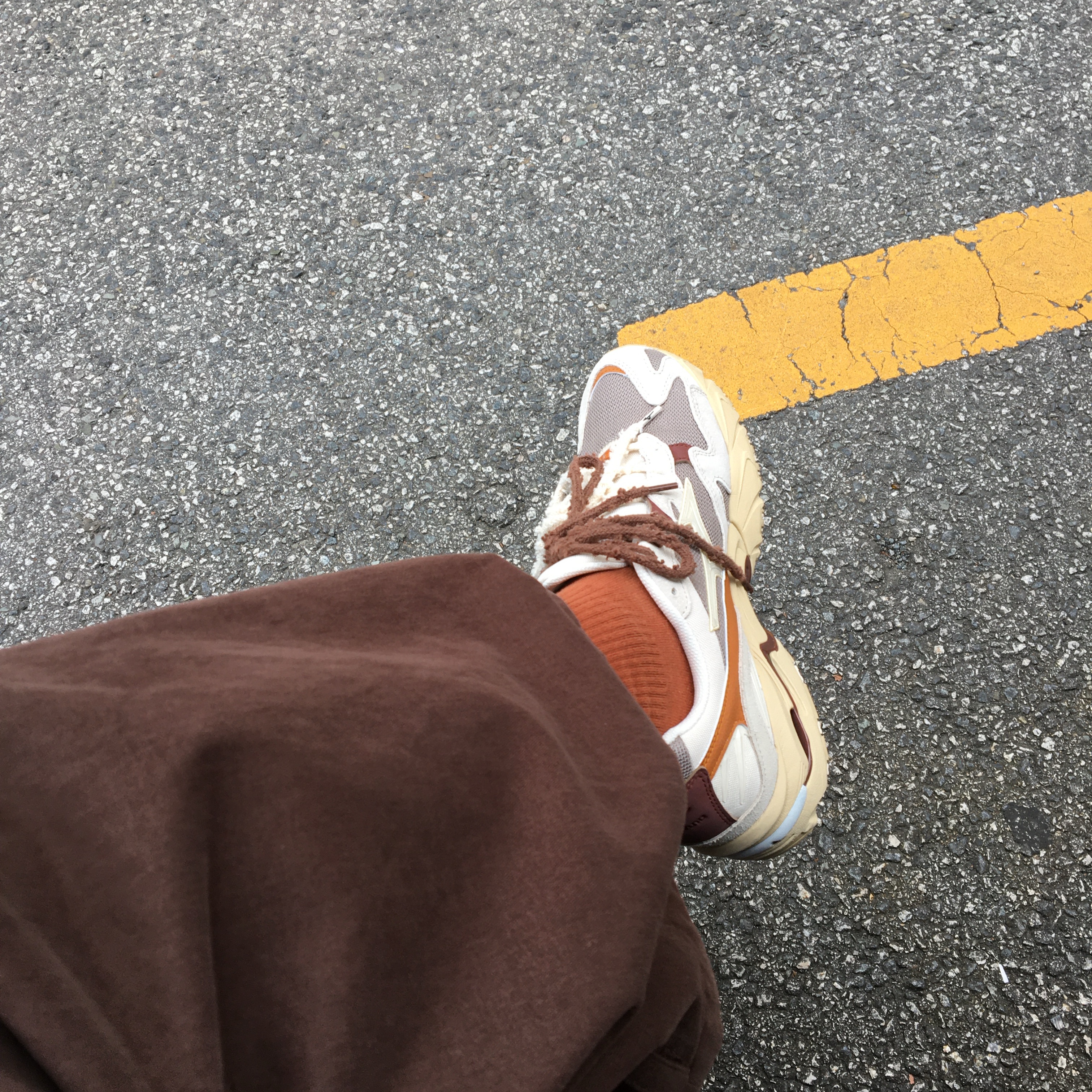 Palace Athlique P3 Hood Grey Marl - 24FW, STU X MIZUNO Wave Rider 10 착용 스타일 - 2