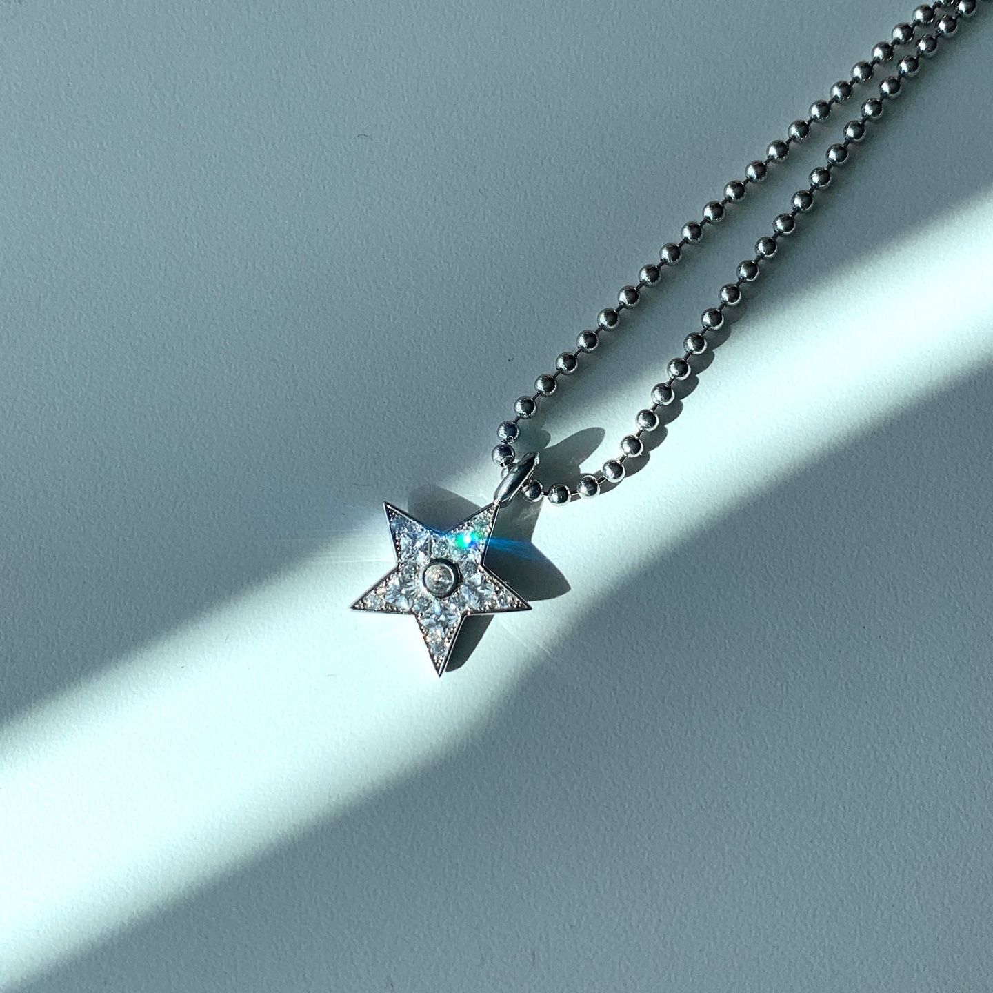 ScudoTwinkle Ball Chain Necklace 착용 스타일 - 3