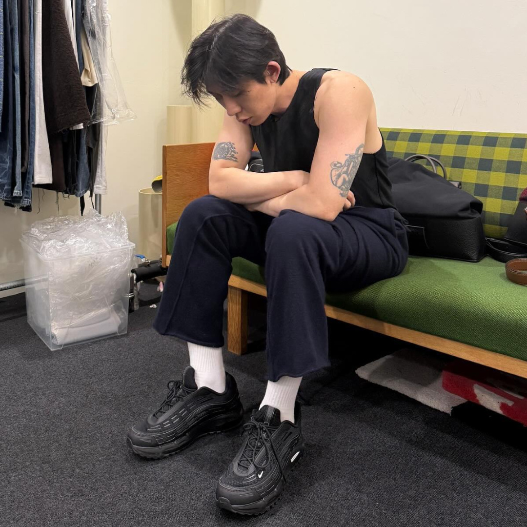 Nike x Comme des Garcons Homme Plus Air Max TL 2.5 Black 착용 스타일 - 2