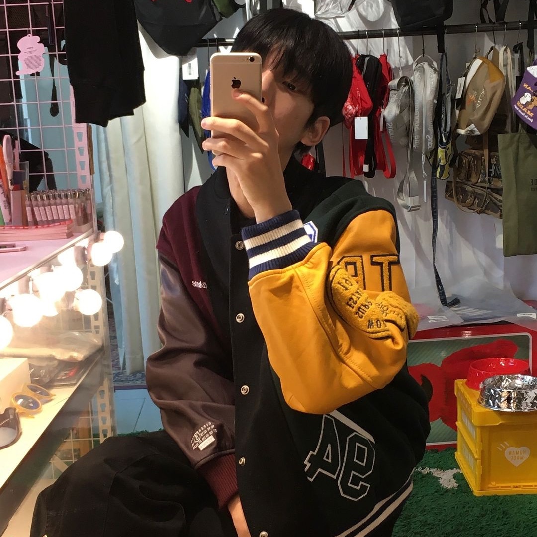 Supreme x MM6 Maison Margiela Split Varsity Jacket Multicolor - 24SS 착용 스타일 - 2