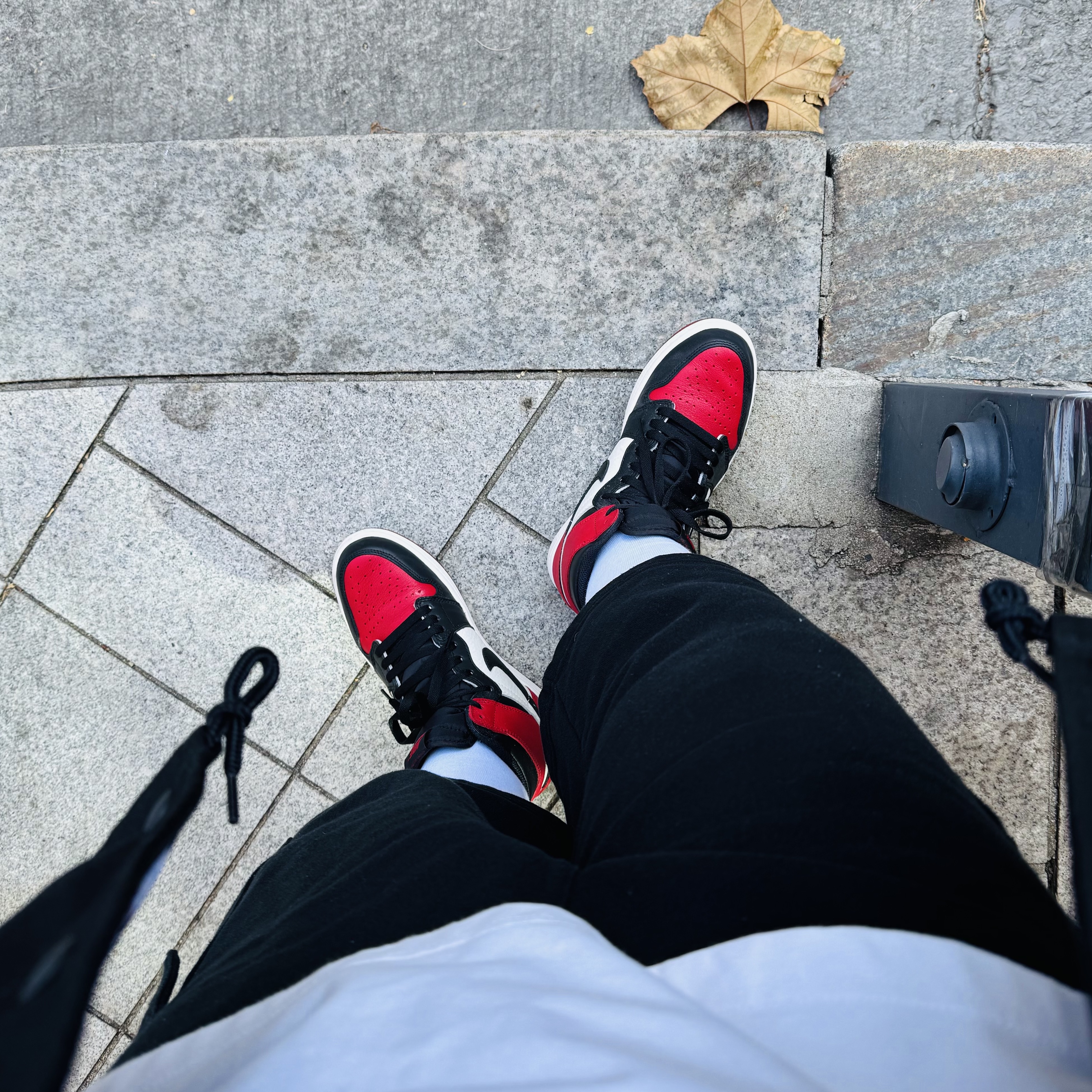 Jordan 1 Retro High OG Bred Toe 착용 스타일