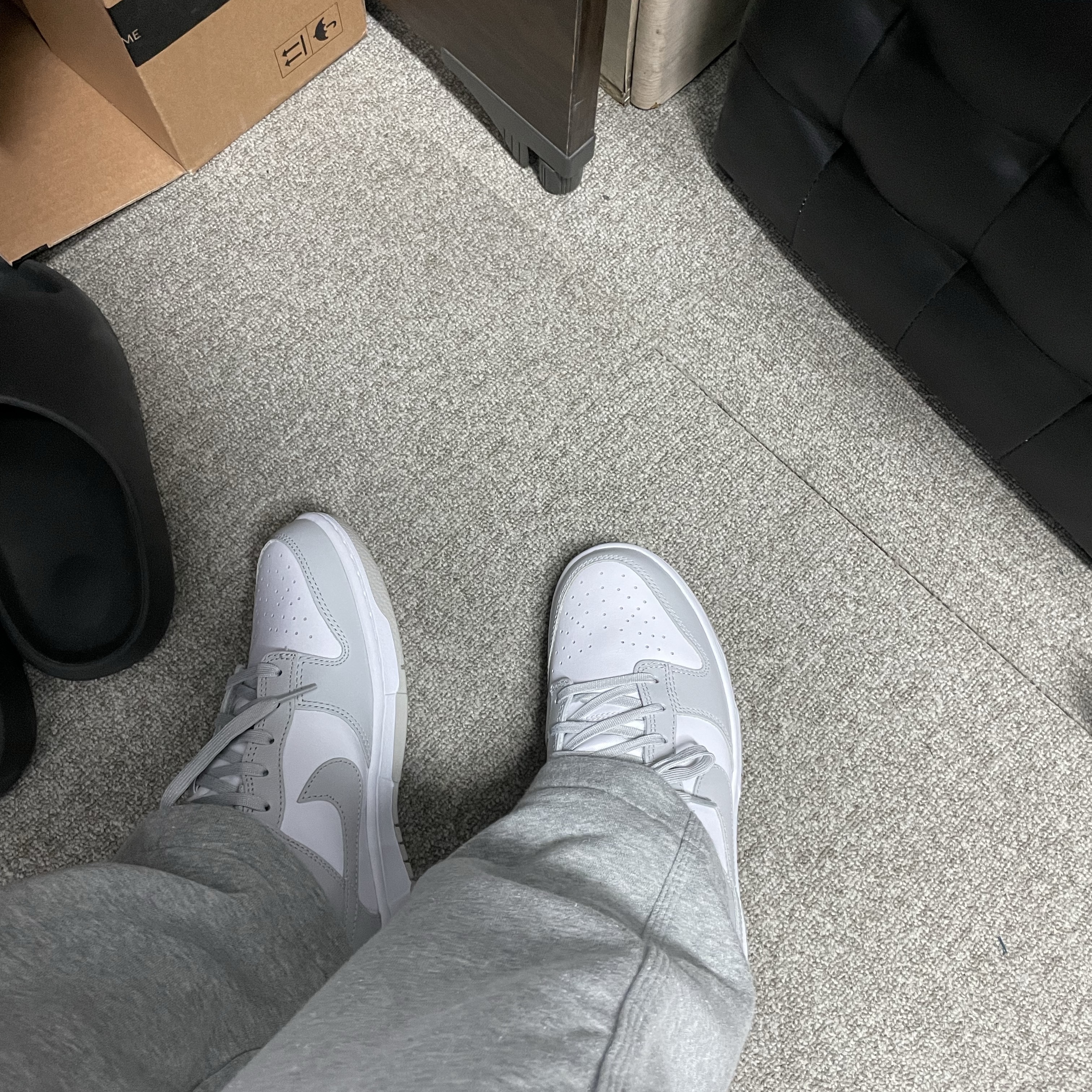 Nike Dunk Low Retro Grey Fog 착용 스타일