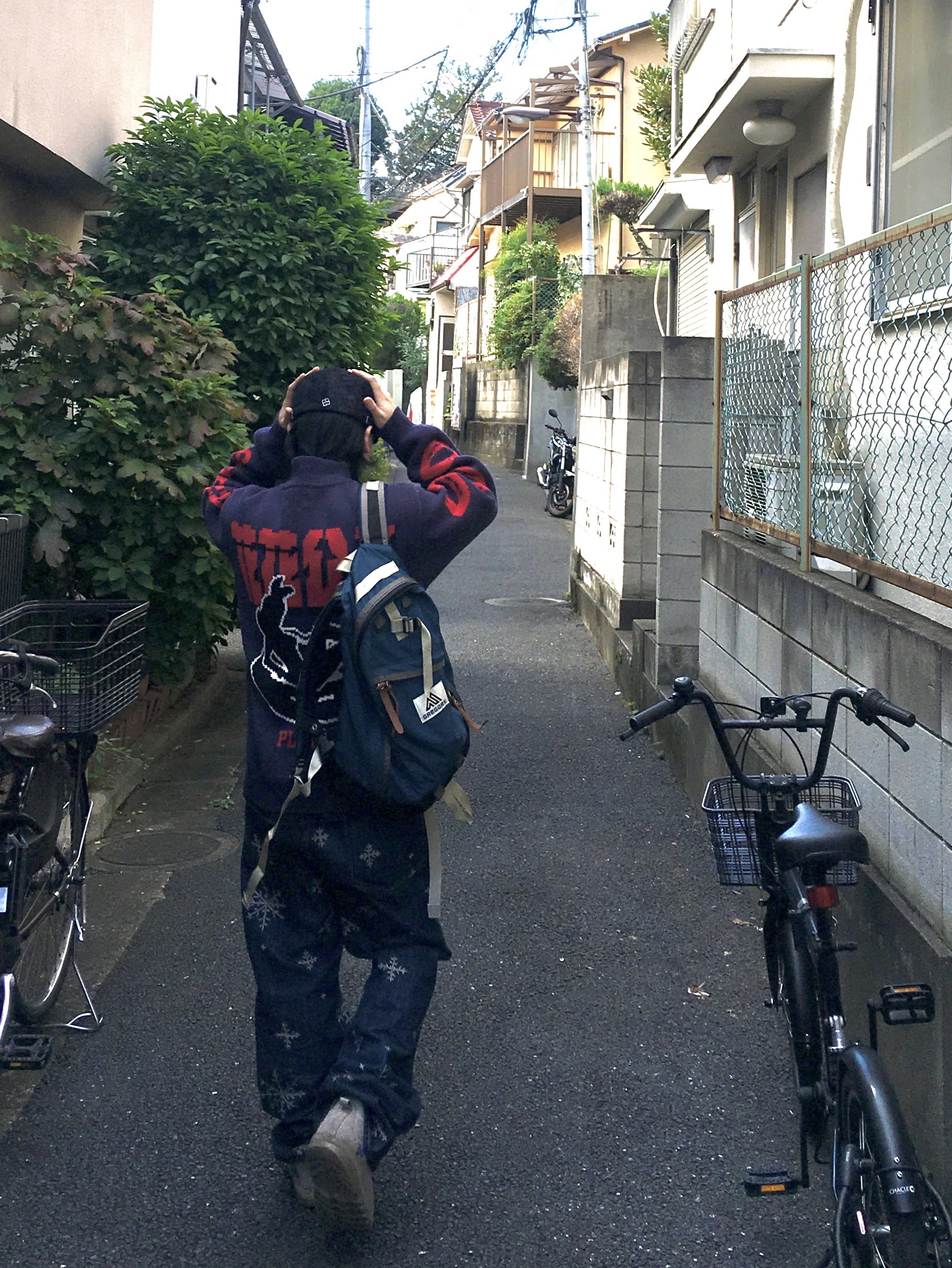Kapital 14 oz. Denim Snow Pattern Embroidery 5P TH Straight Pants Indigo, Kapital 14 oz. Denim Snow Pattern Embroidery 5P TH Straight Pants Indigo 착용 스타일 - 2