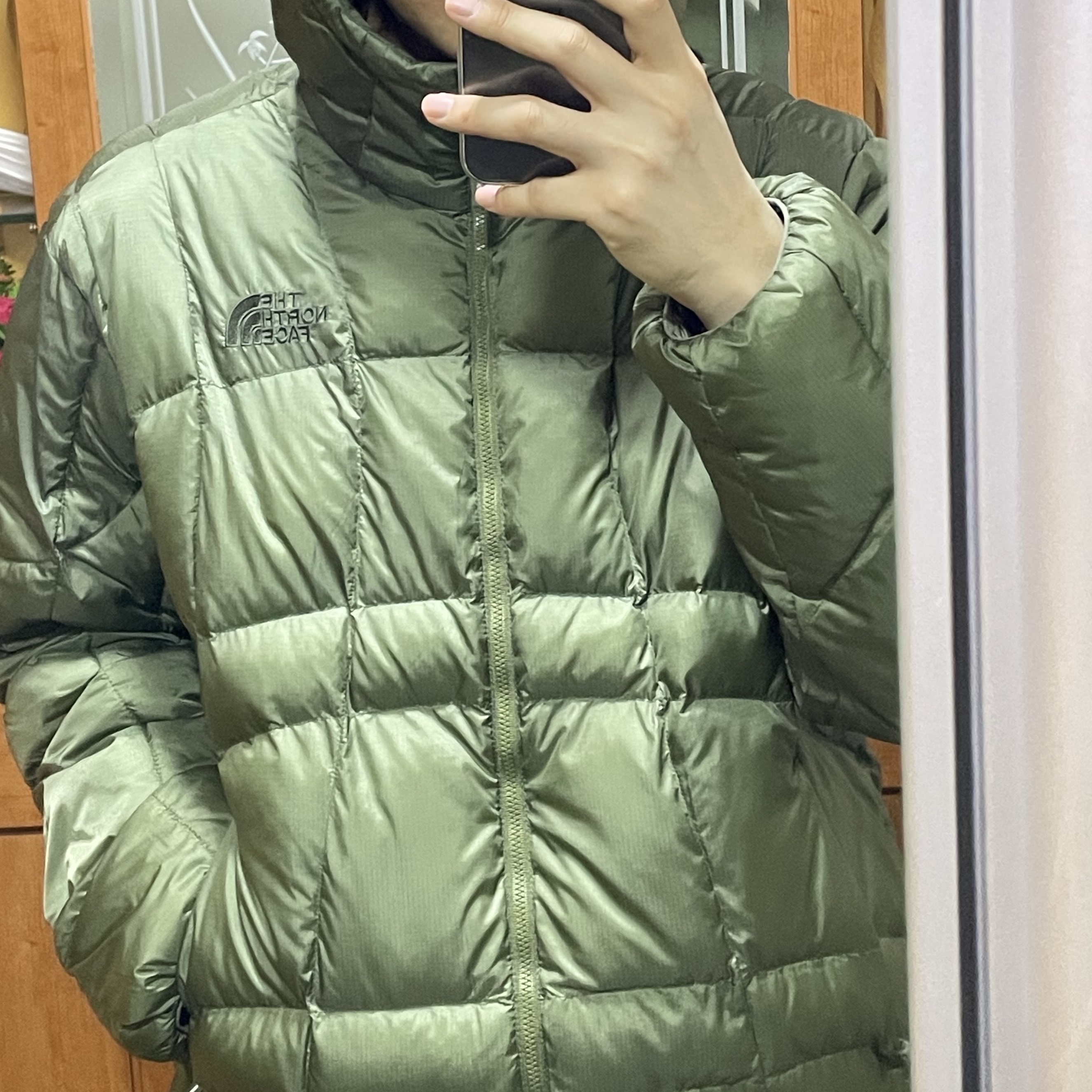 The North Face White Label Wave LT On Ball Jacket Khaki 착용 스타일