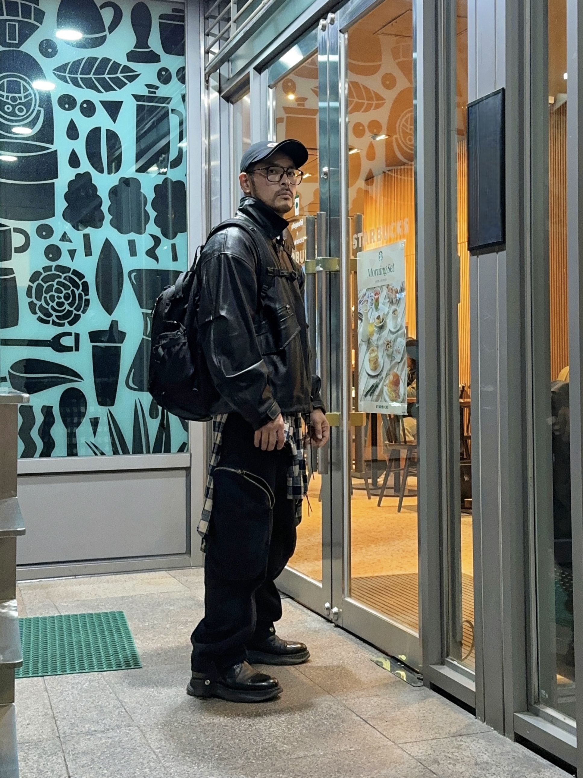 Civision by CSC Double Brim Cap Black 착용 스타일 - 3