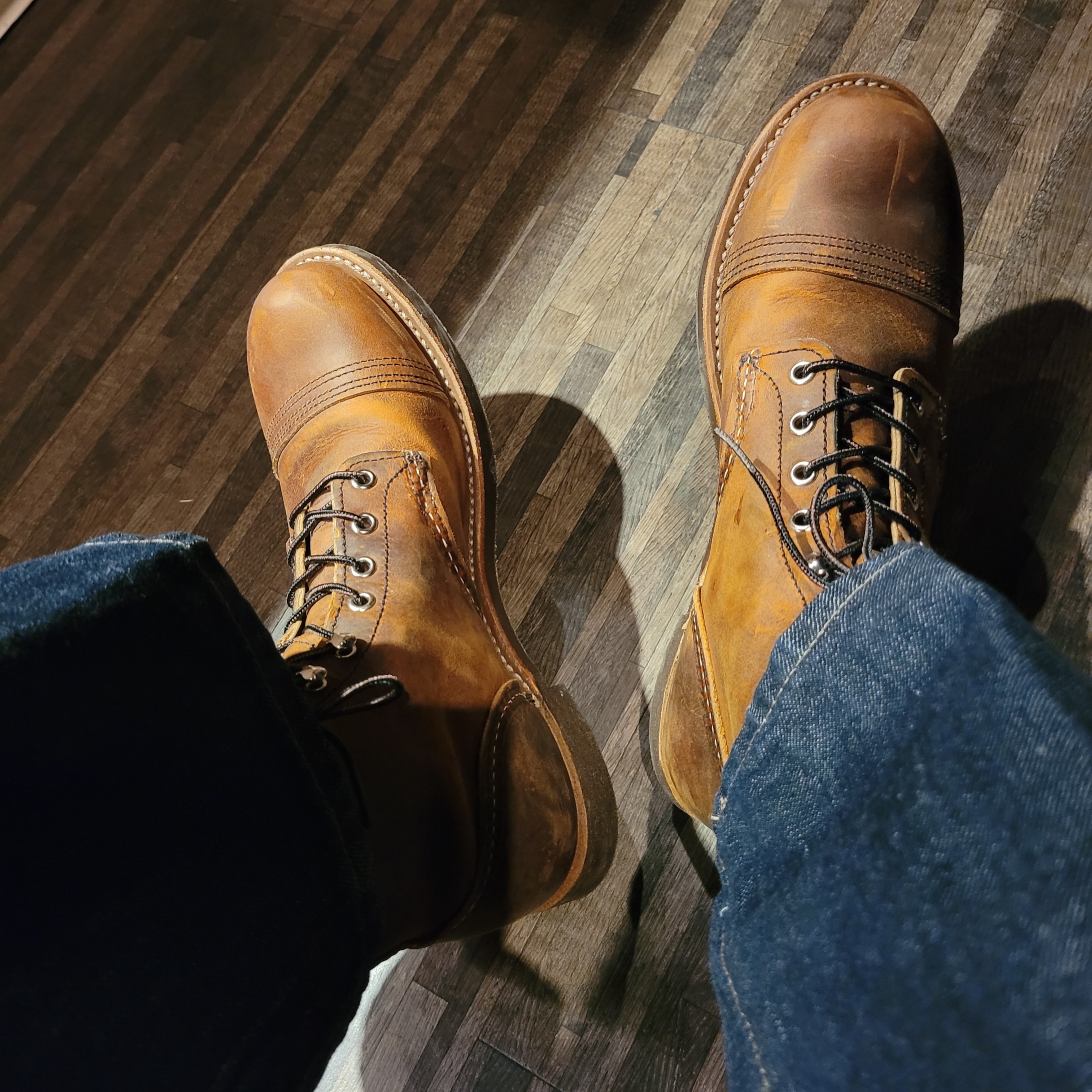 New Balance x Kith 101 990v4 Made in USA Moonrock, Red Wing Iron Ranger 8085 Copper Rough & Tough - D 착용 스타일 - 4