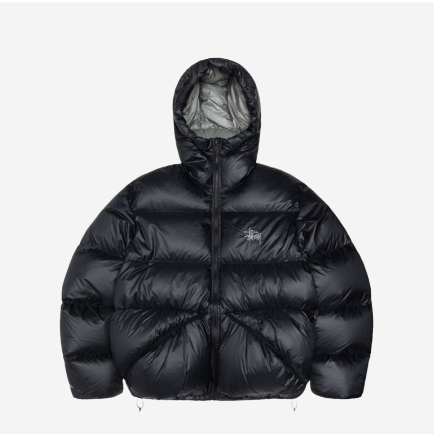 Stussy Down Parka Micro Ripstop Phantom Black 착용 스타일
