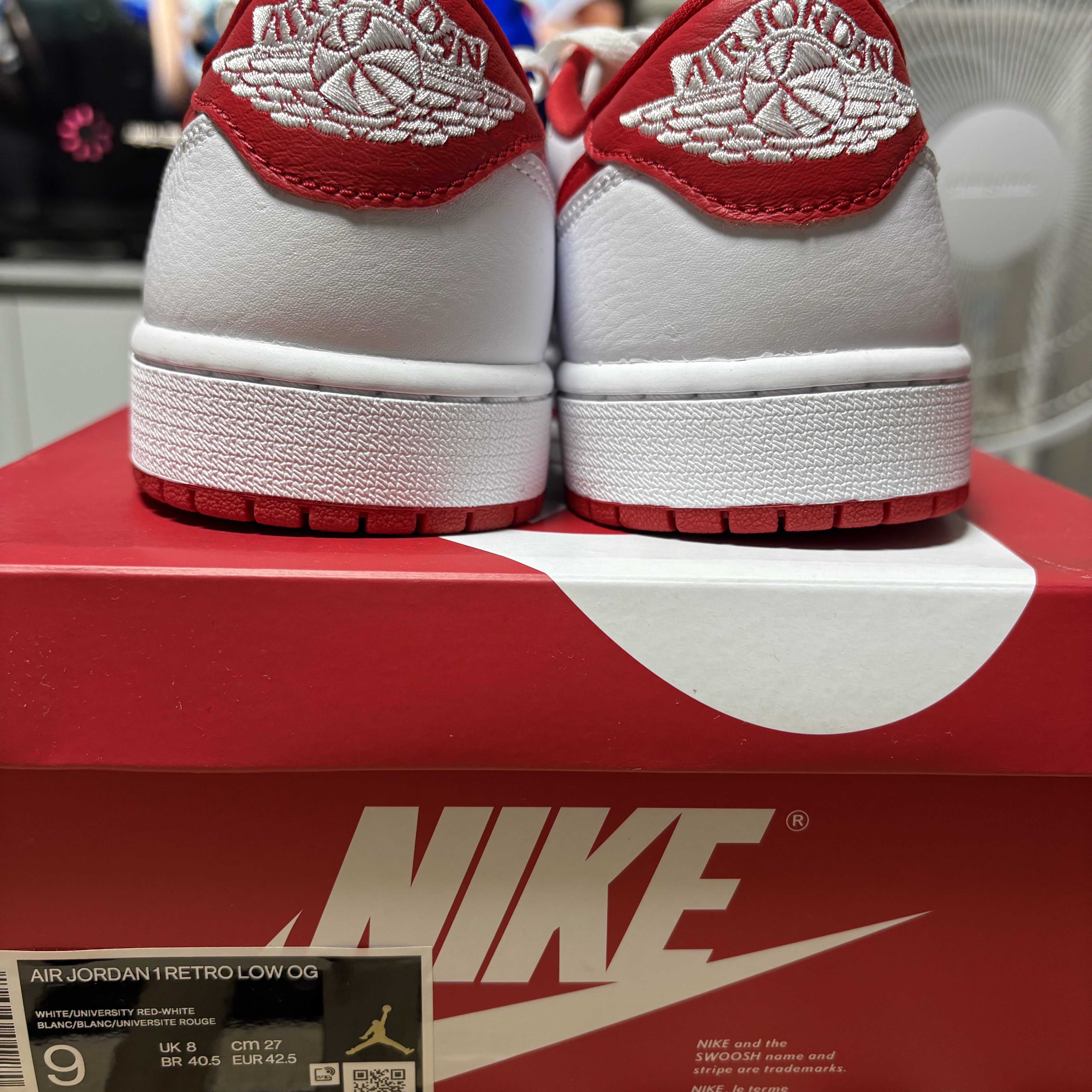 Jordan 1 Retro Low OG University Red 착용 스타일 - 4
