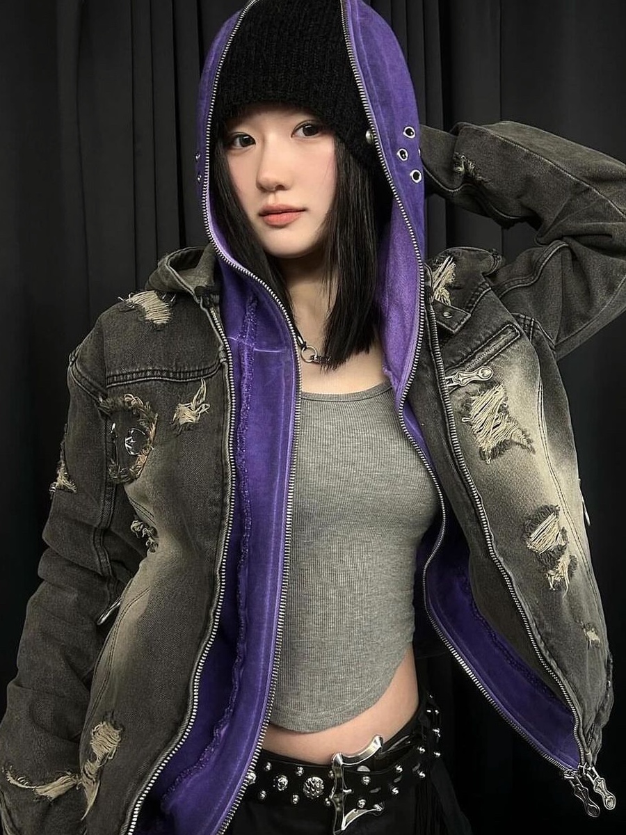 Thug Club Rock Hoodie Navy, Thug Club Rock Hoodie Desert 착용 스타일 - 4