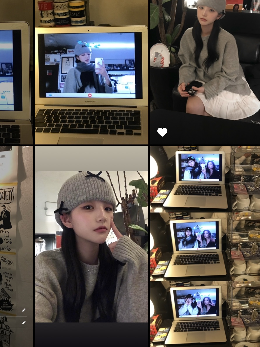 Acne Studios Wool Fringe Muffler Grey Melange, Apple 2020 MacBook Pro 13 M1 512GB SSD / 8GB RAM Silver (Korean Ver.) 착용 스타일 - 5