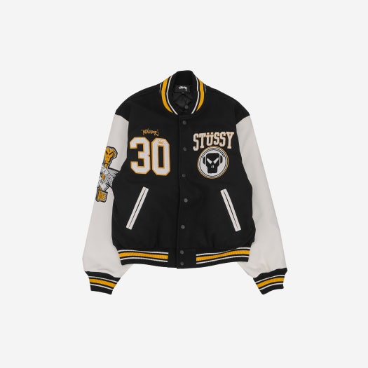 Stussy x Goldie Metalheadz 30 Varsity Jacket Black